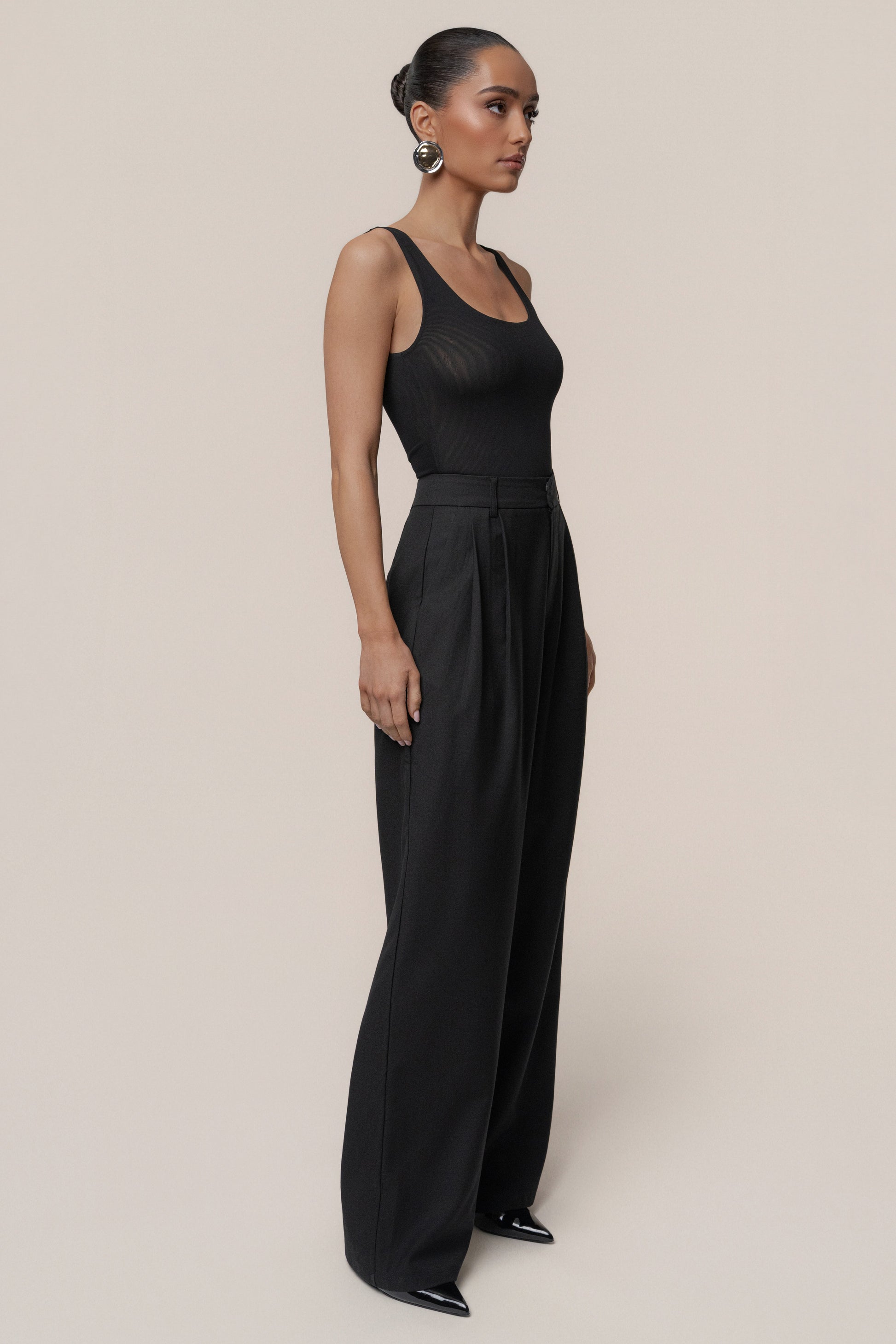 Black Refined Moments Trouser JLUXLABEL