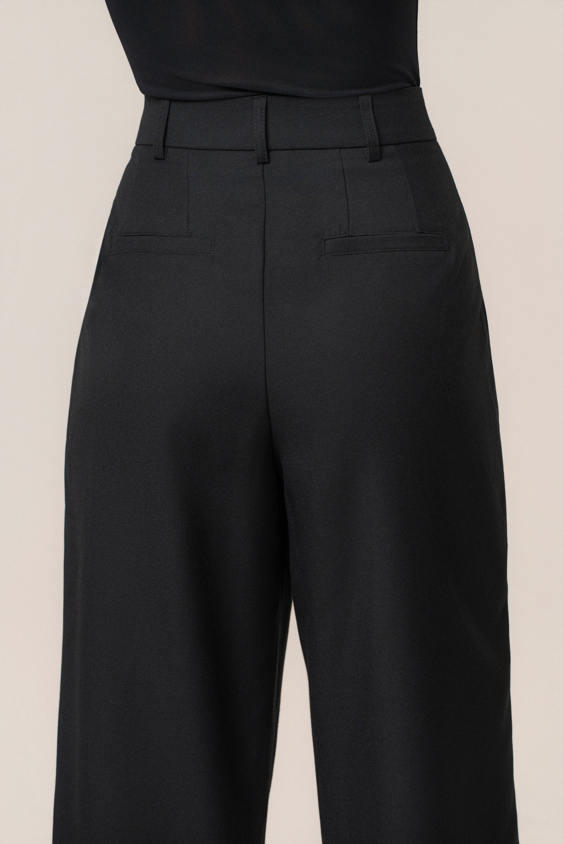Black Refined Moments Trouser JLUXLABEL