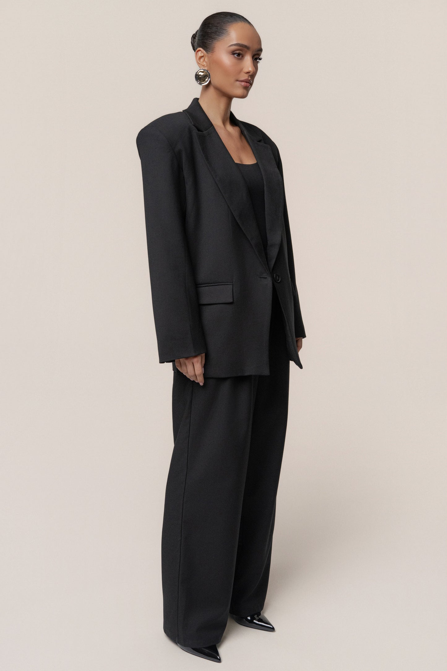 Black Refined Moments Blazer JLUXLABEL