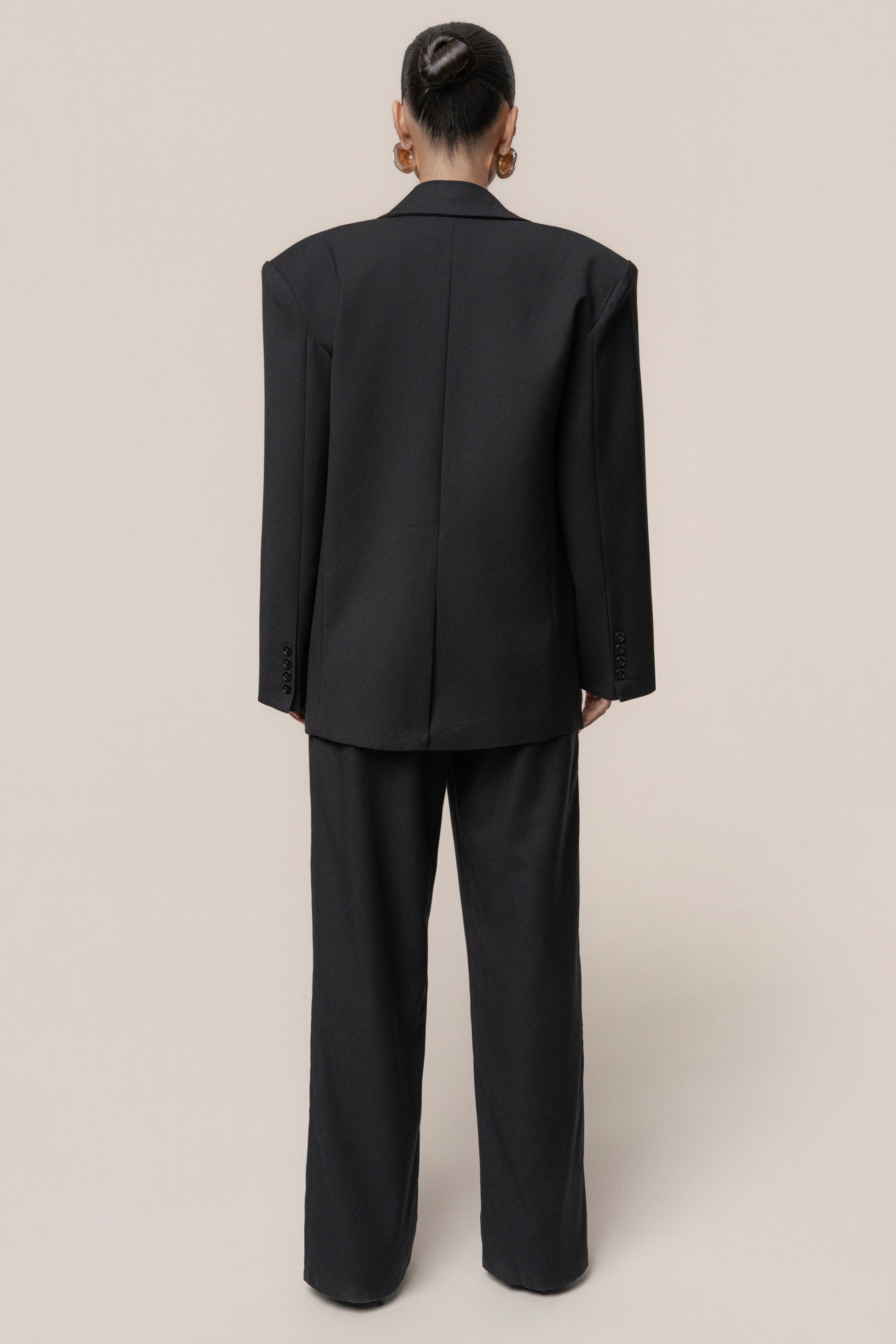Black Refined Moments Blazer JLUXLABEL