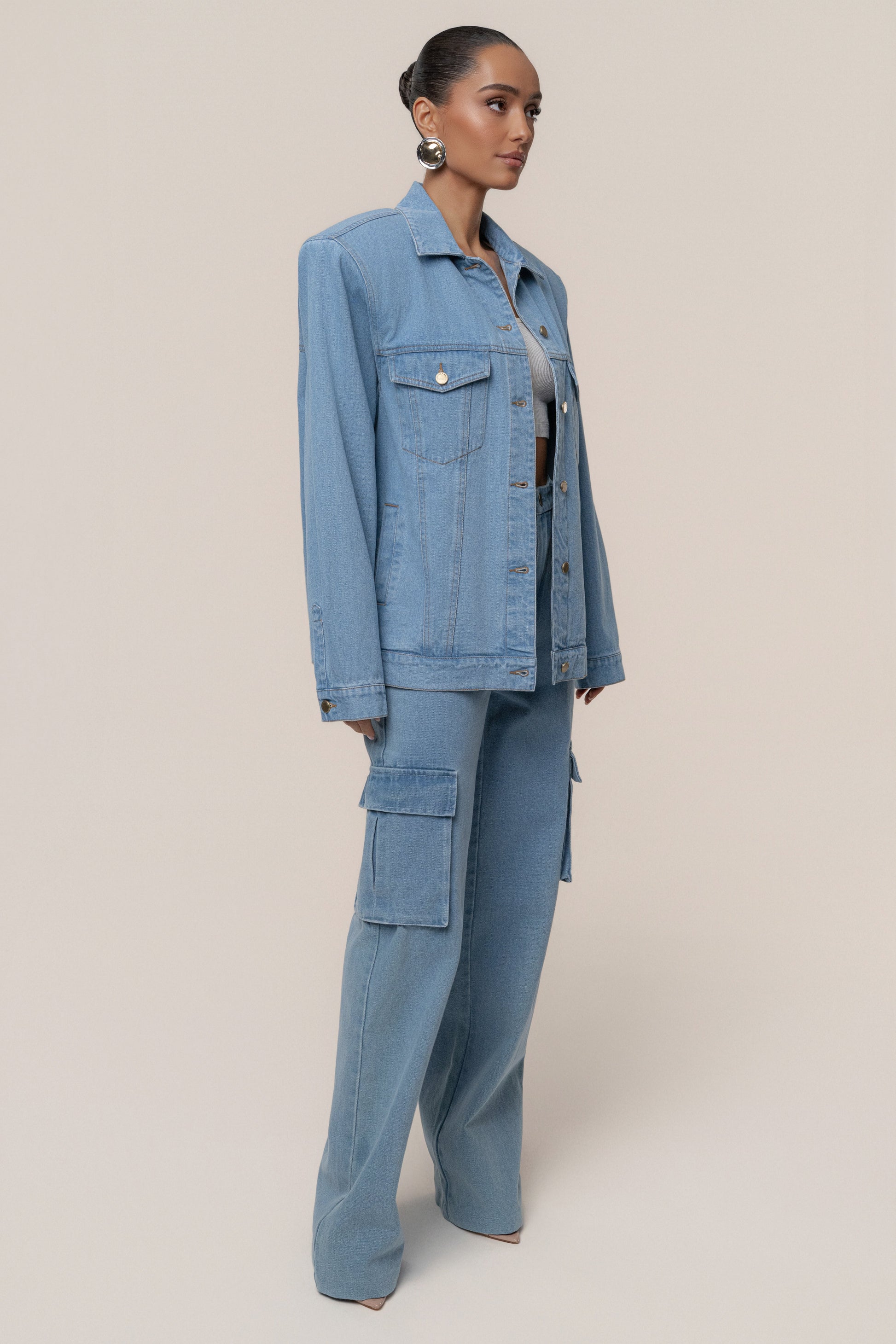 Medium Wash Next Phase Denim Jacket JLUXLABEL