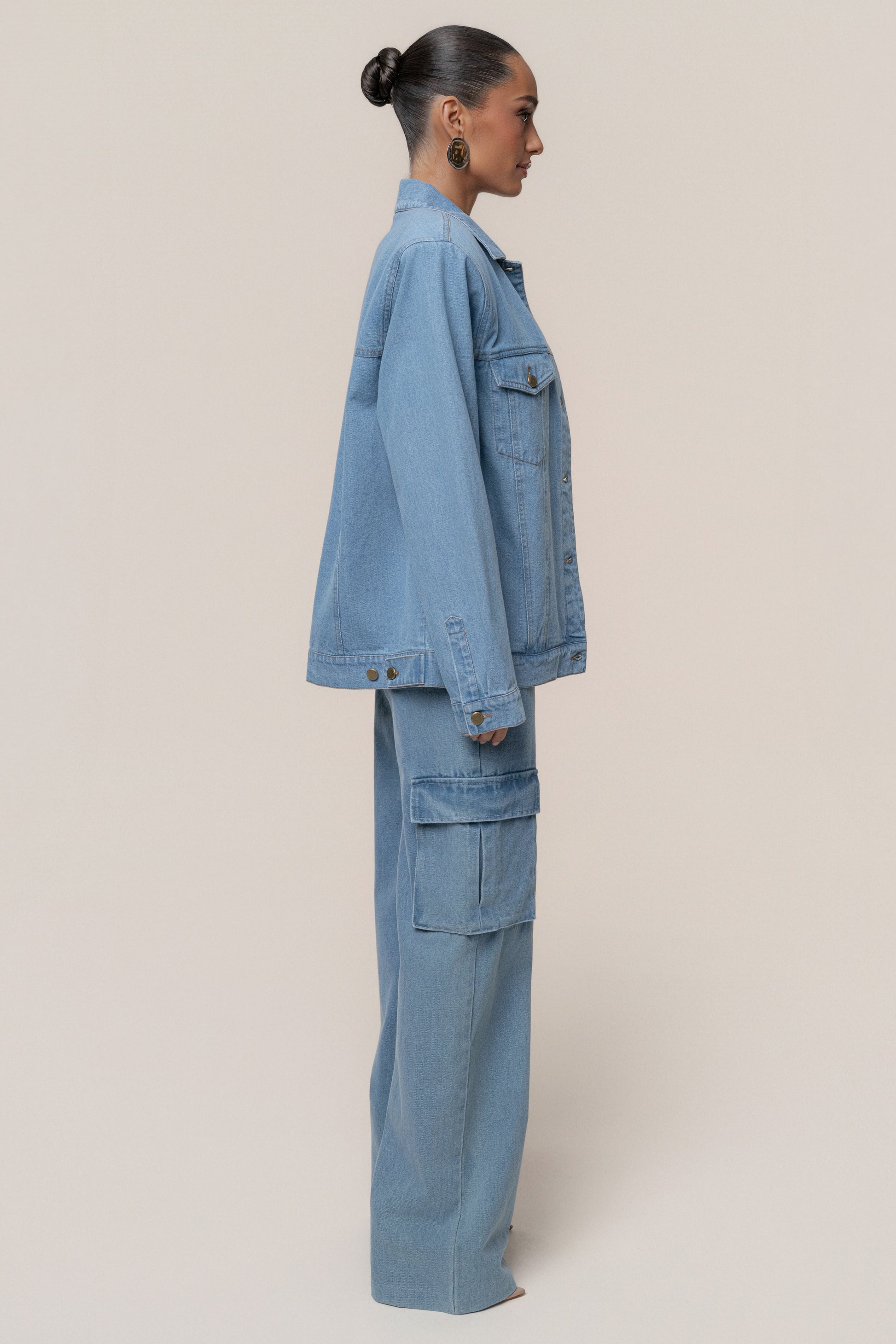 Medium Wash Next Phase Denim Jacket JLUXLABEL