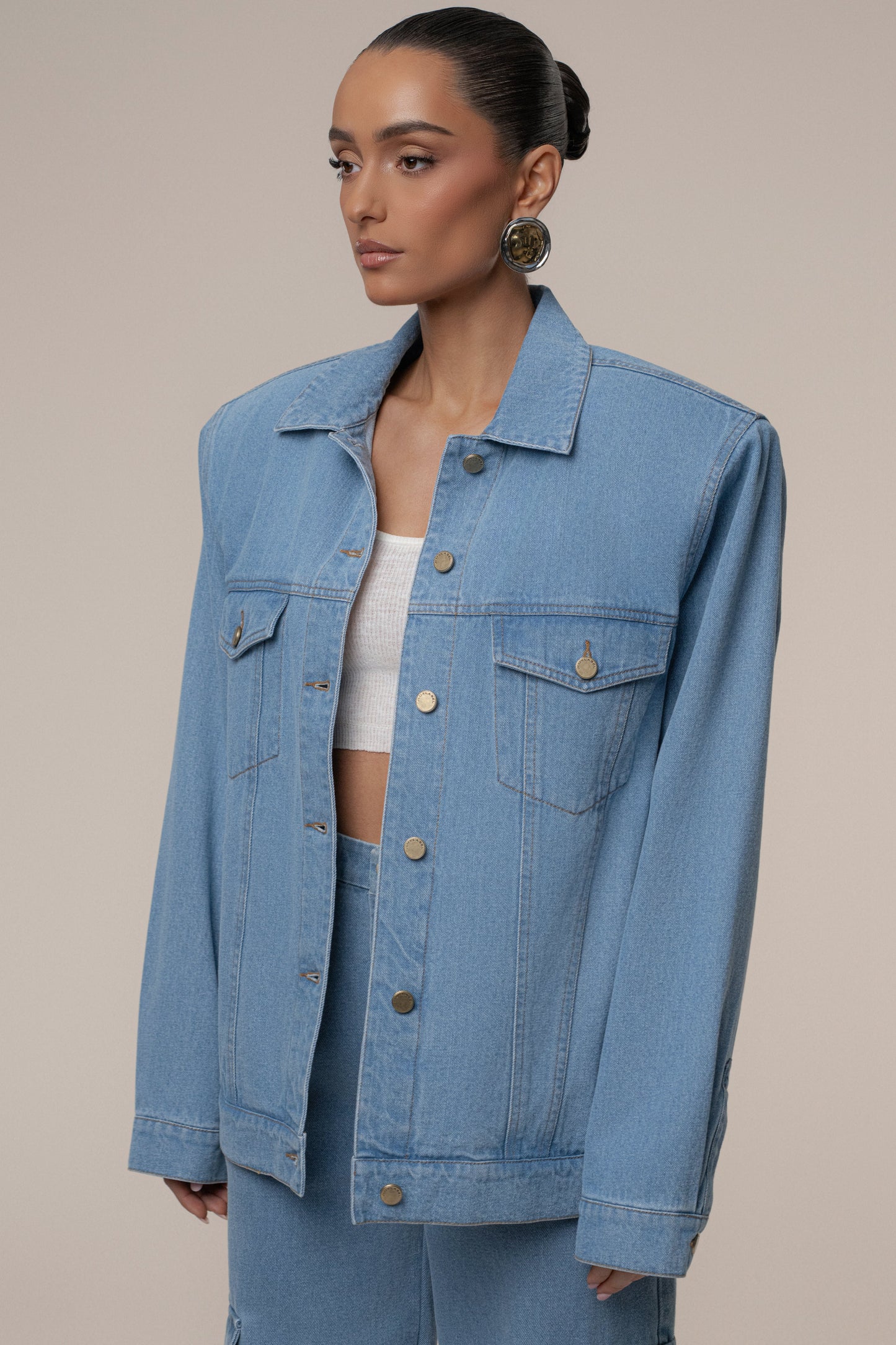 Medium Wash Next Phase Denim Jacket JLUXLABEL
