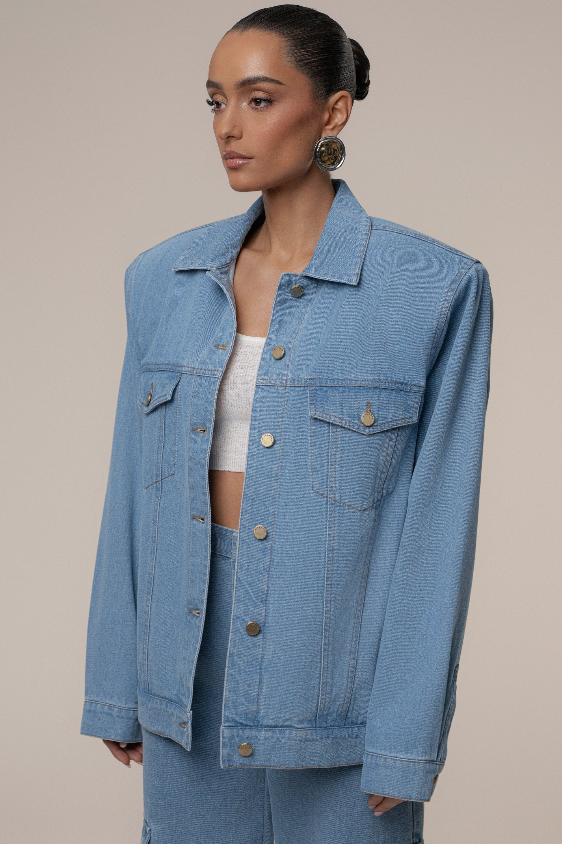 Medium Wash Next Phase Denim Jacket JLUXLABEL