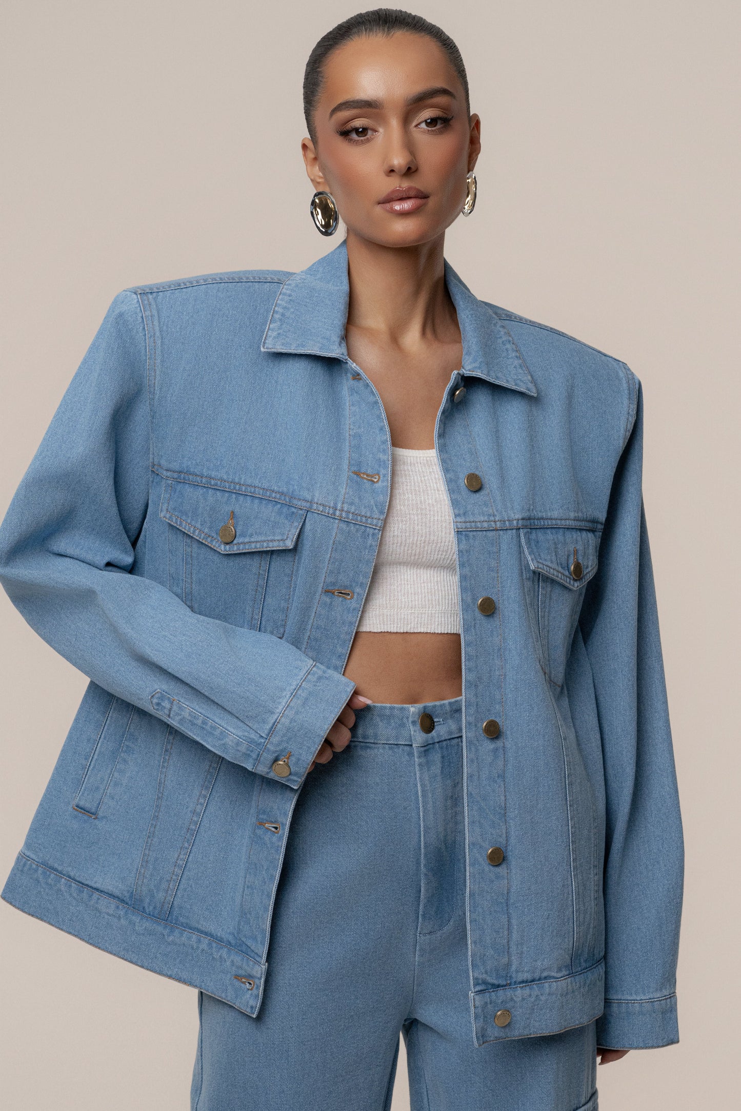 Medium Wash Next Phase Denim Jacket JLUXLABEL