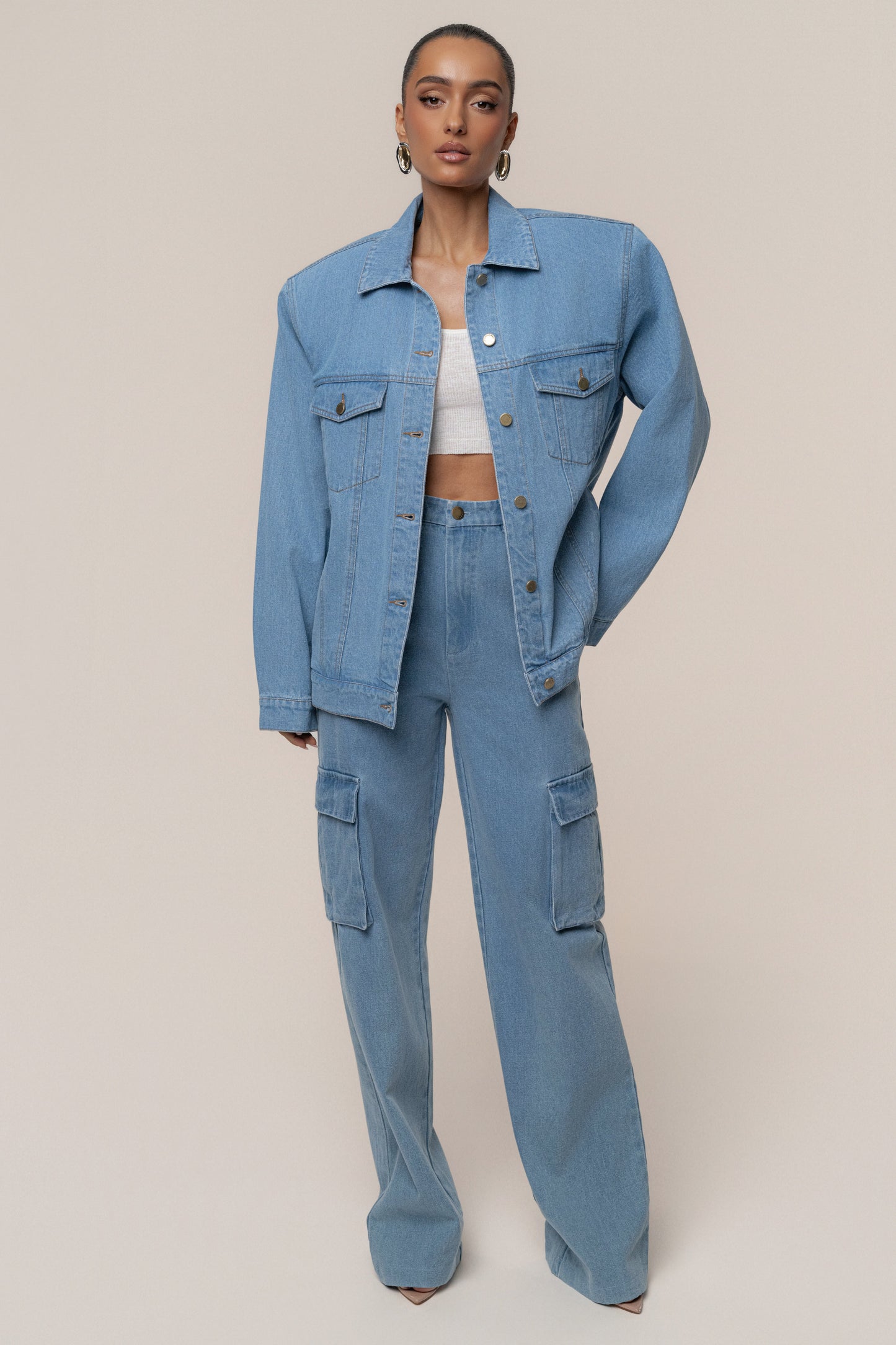 Medium Wash Next Phase Denim Jacket JLUXLABEL