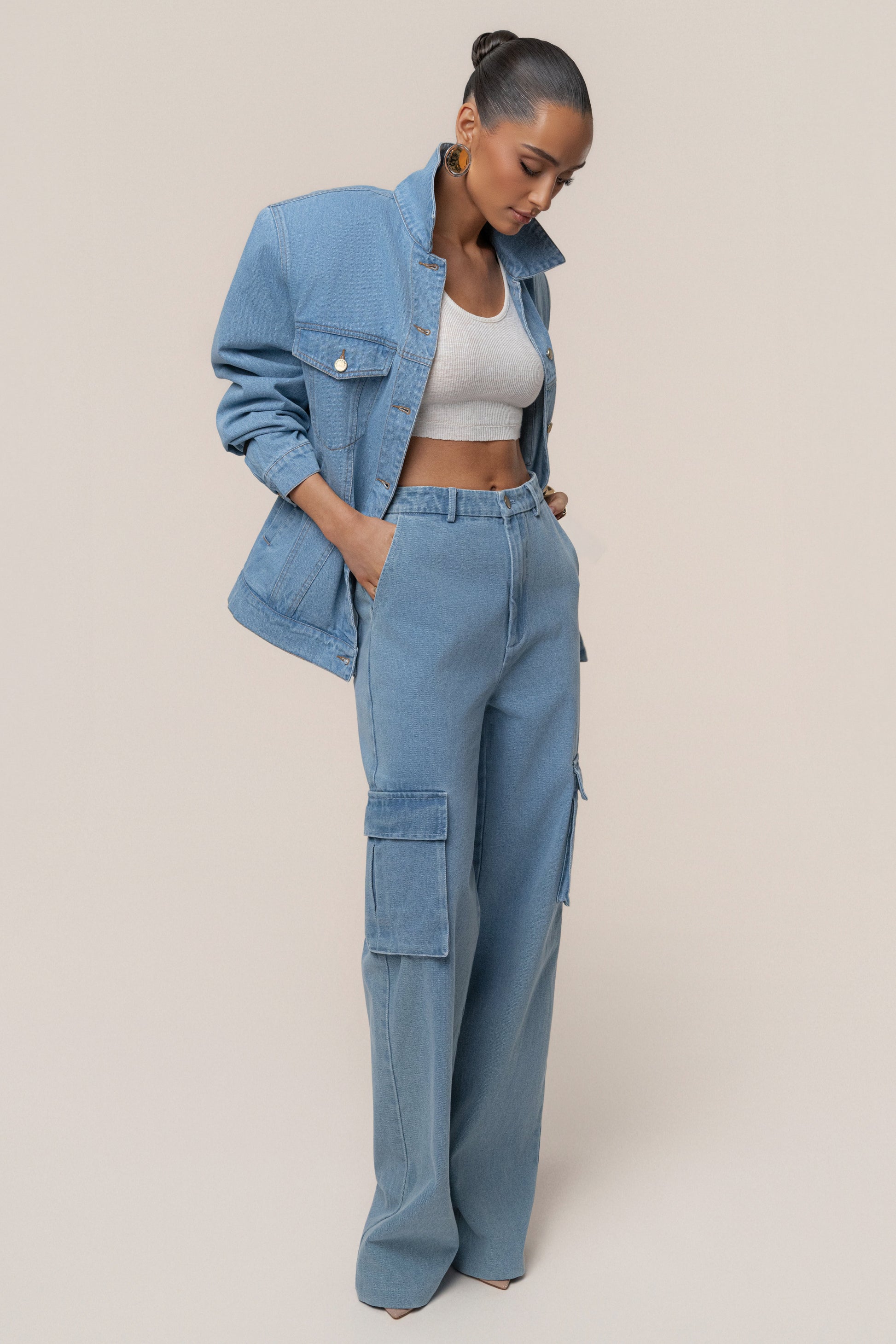 Medium Wash Next Phase Denim Jacket JLUXLABEL