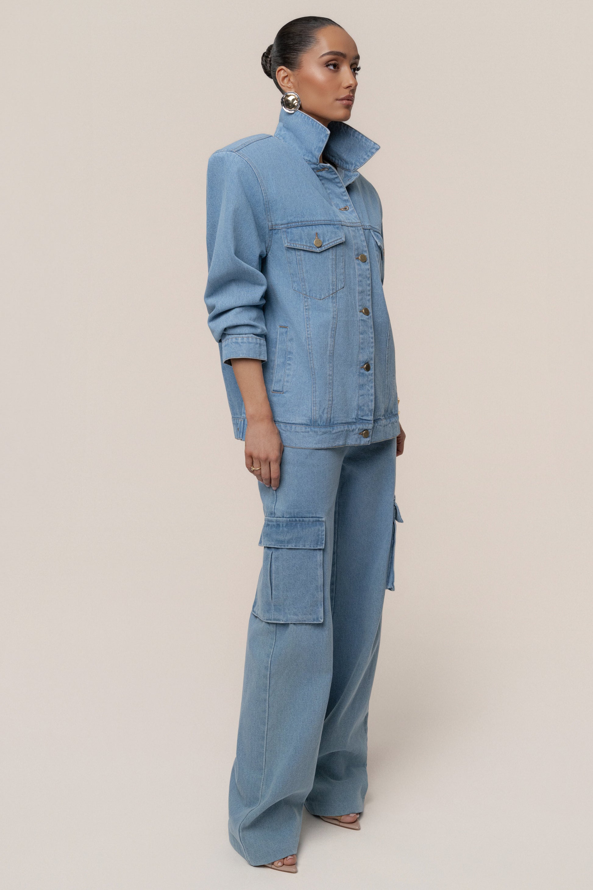 Medium Wash Next Phase Denim Jacket JLUXLABEL