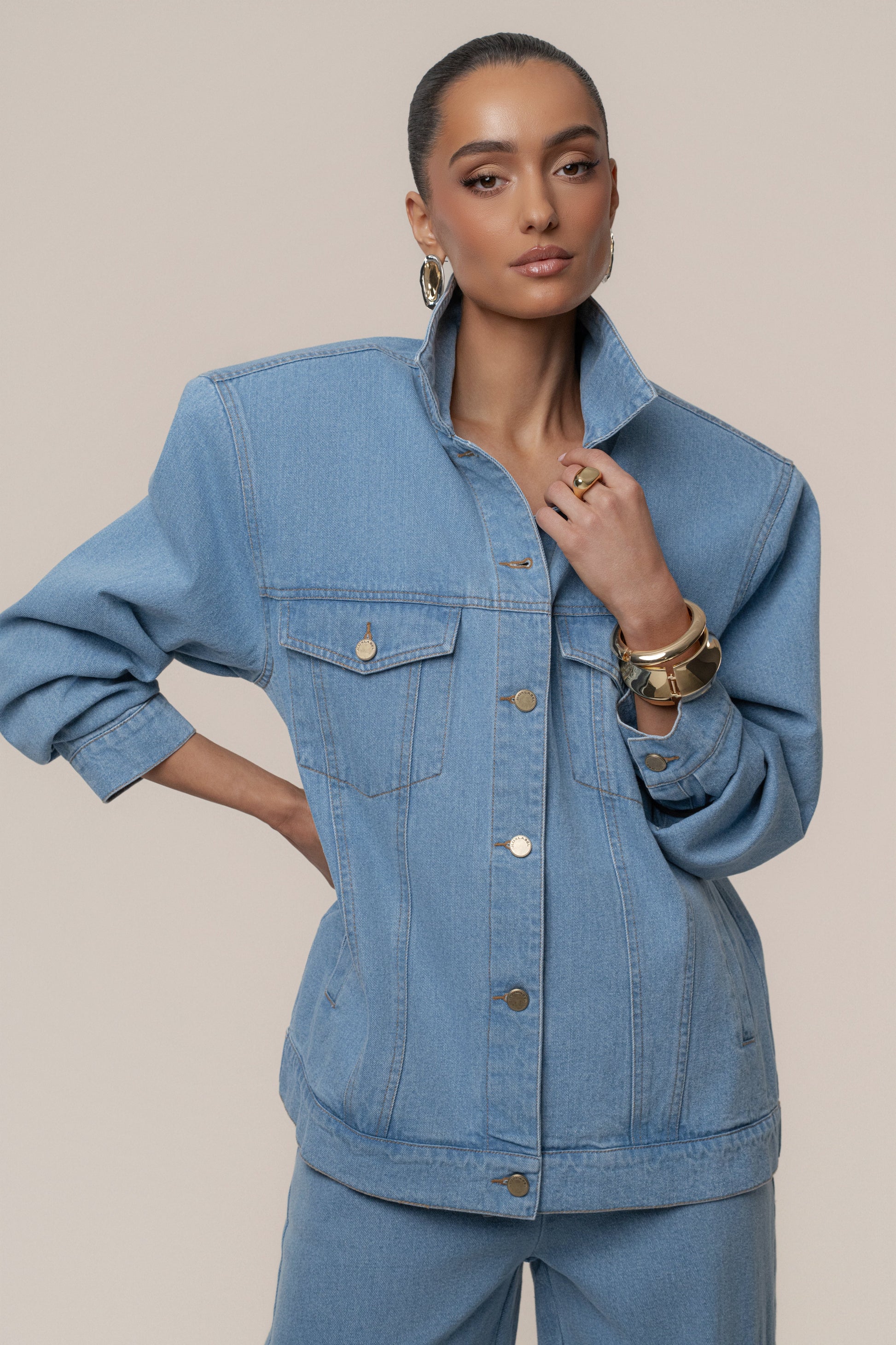 Medium Wash Next Phase Denim Jacket JLUXLABEL