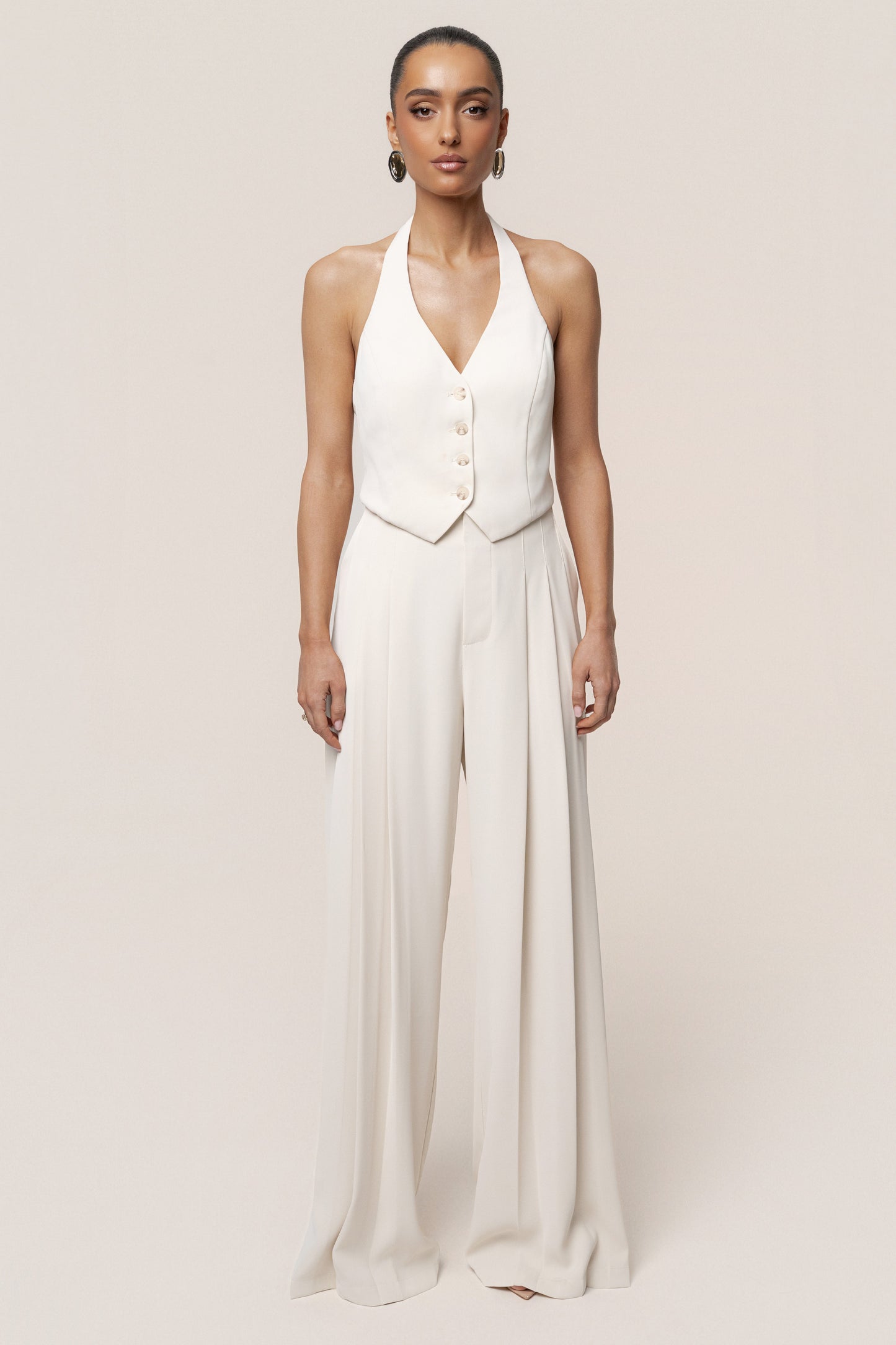 Ivory Signature Elegance Trousers JLUXLABEL