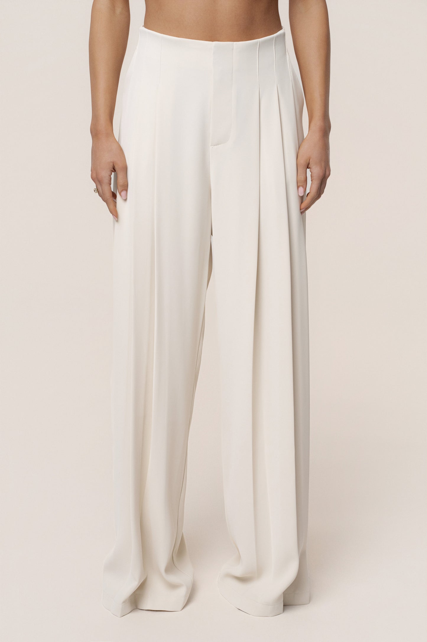 Ivory Signature Elegance Trousers JLUXLABEL