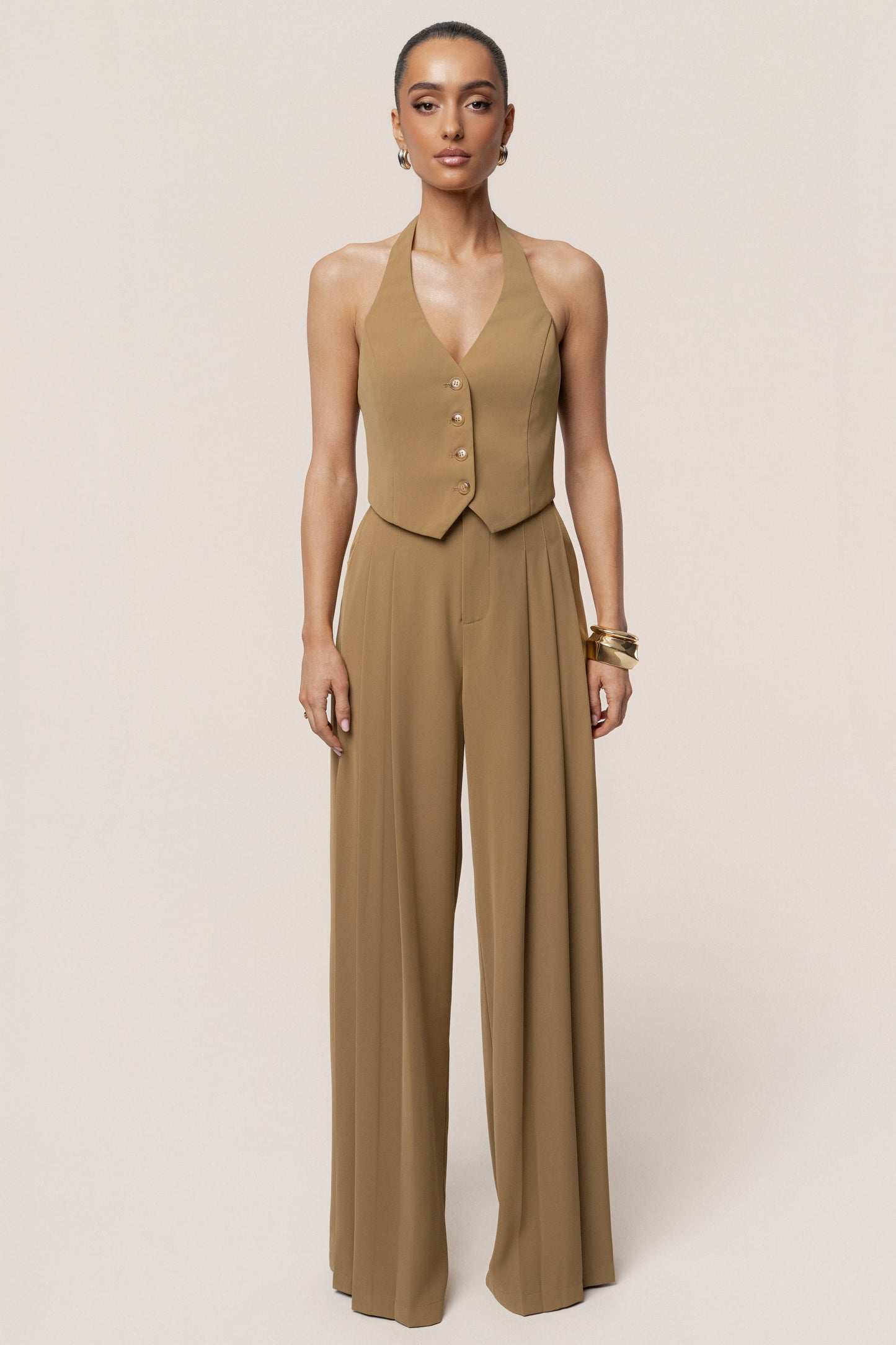 Olive Signature Elegance Vest JLUXLABEL