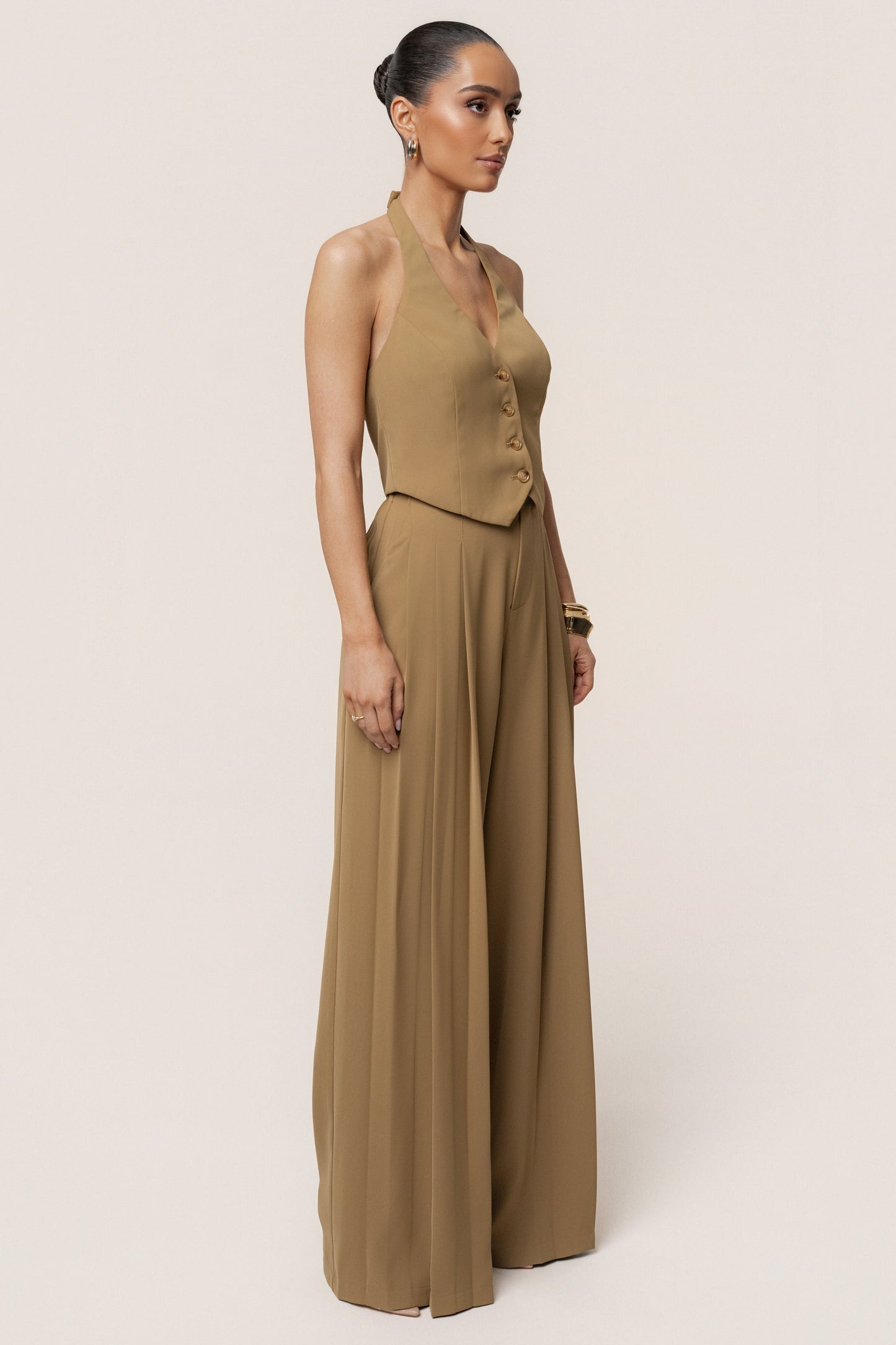 Olive Signature Elegance Trousers JLUXLABEL