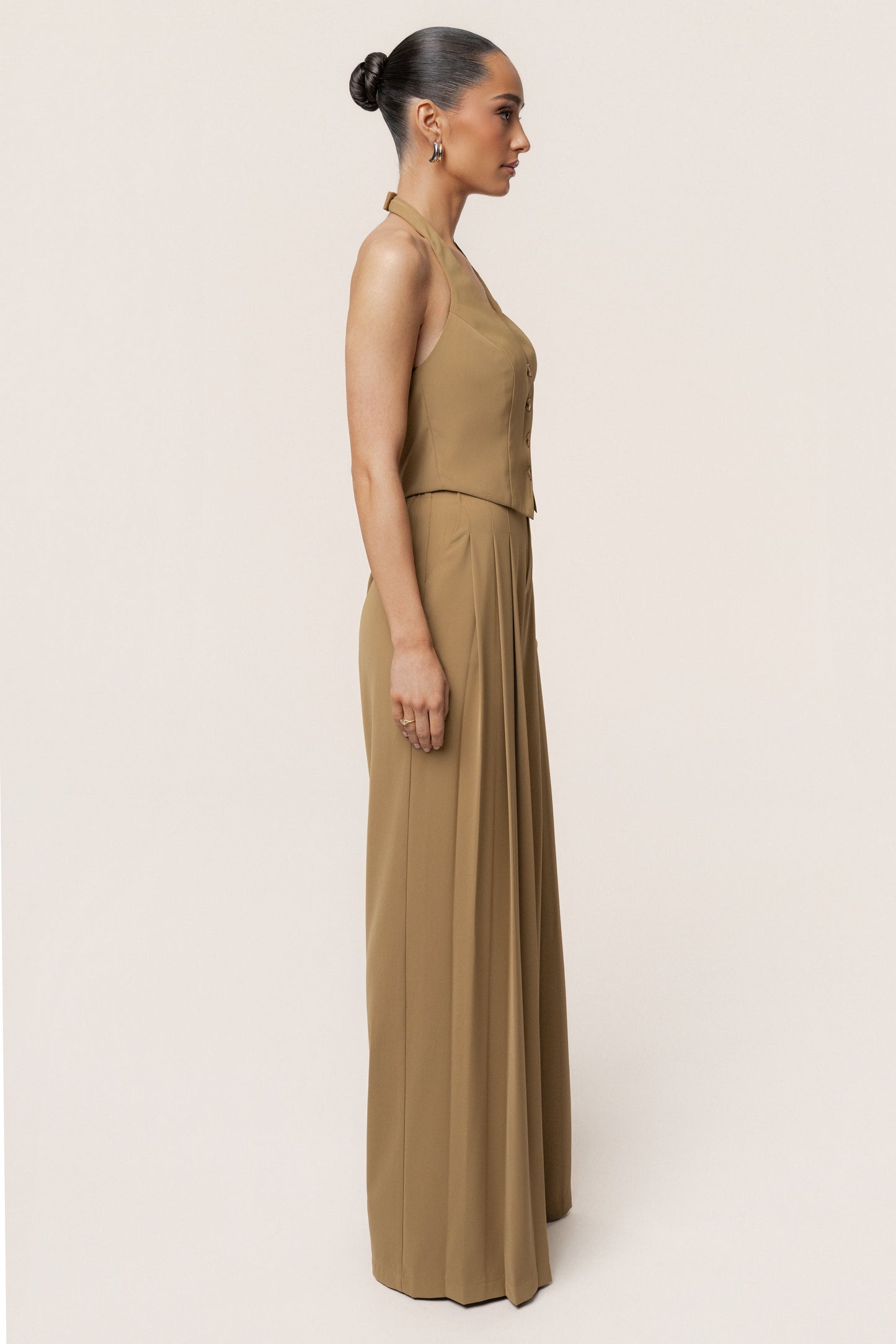 Olive Signature Elegance Trousers JLUXLABEL