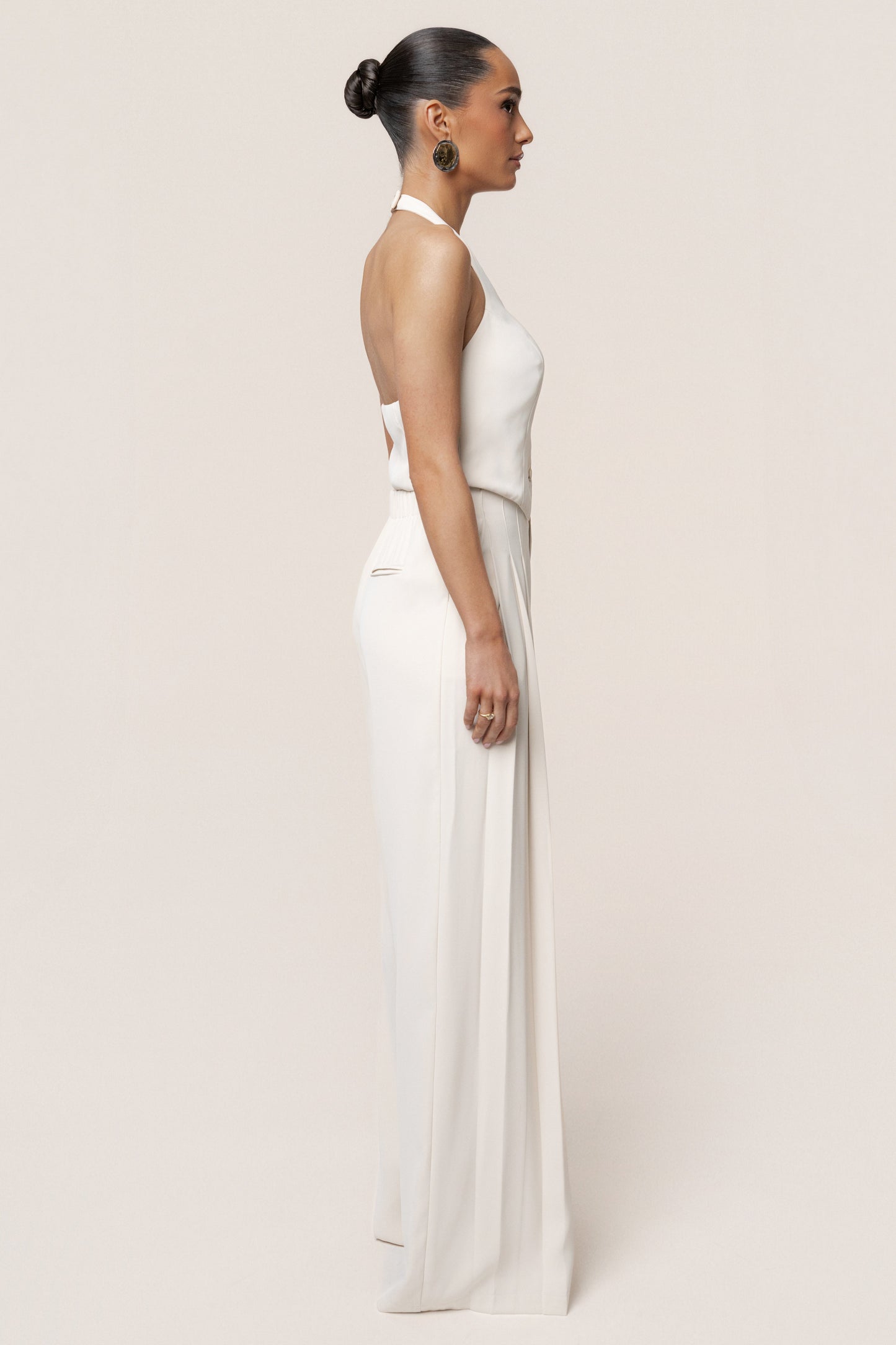 Ivory Signature Elegance Trousers JLUXLABEL
