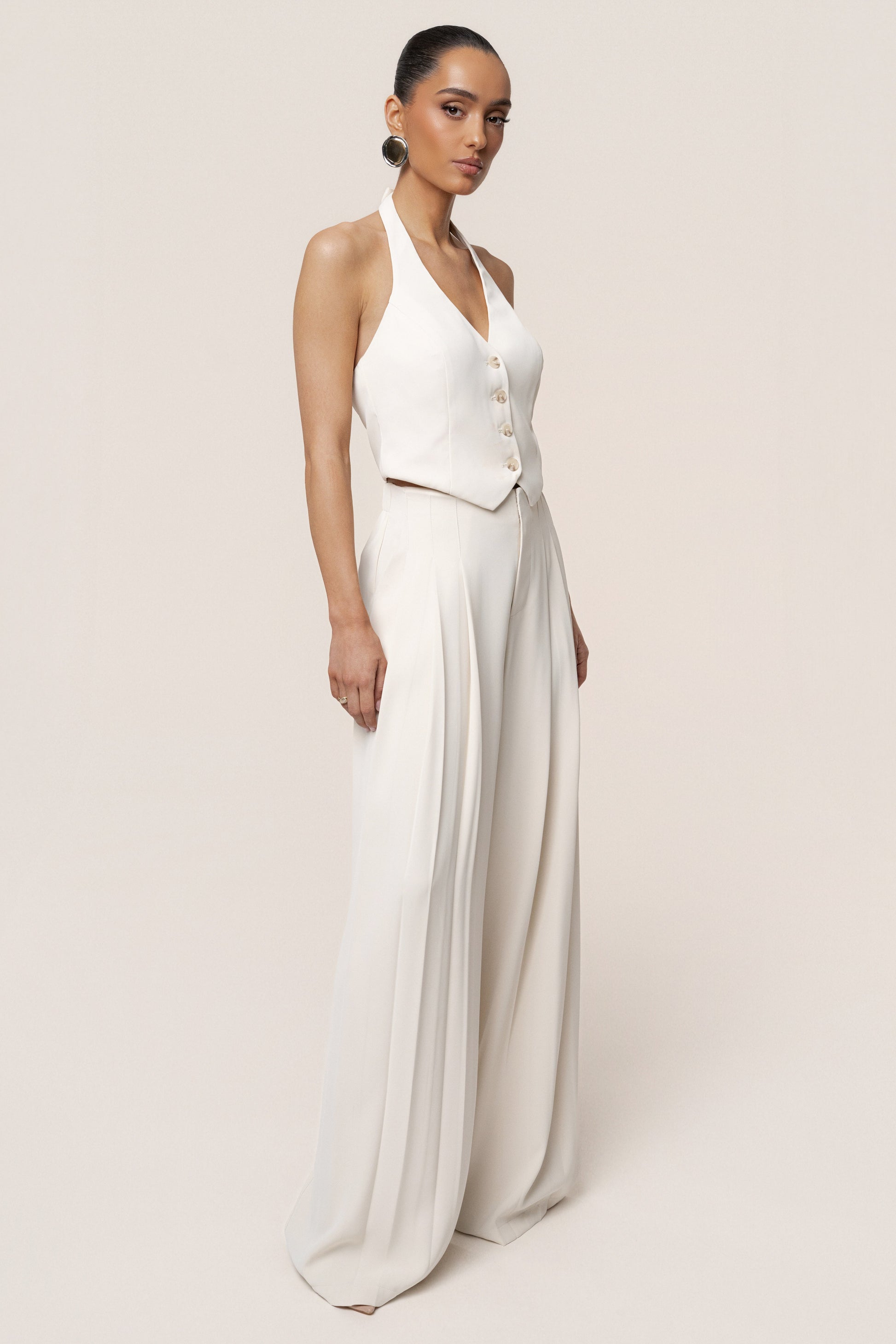 Ivory Signature Elegance Trousers JLUXLABEL