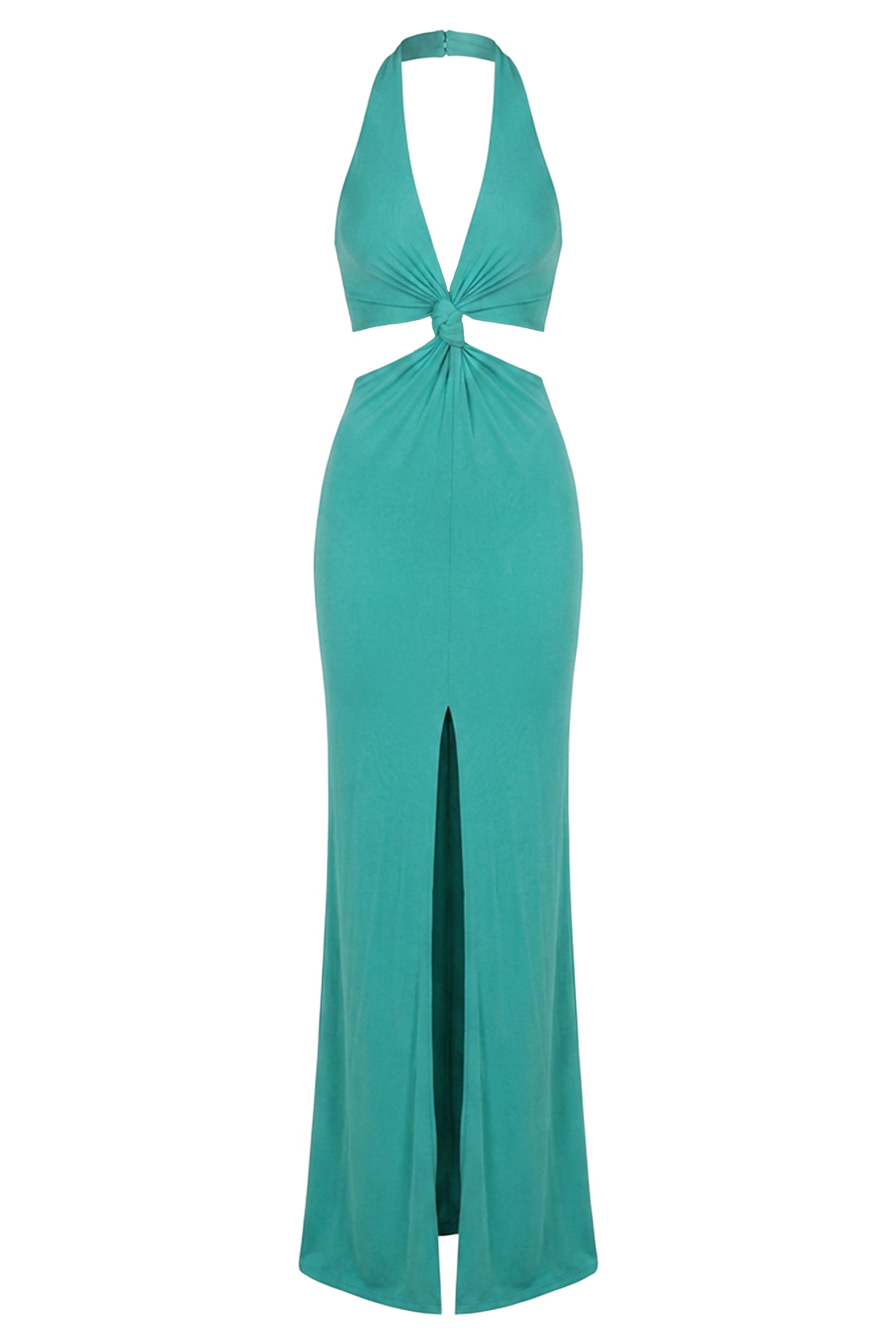 Teal Grand Evening Maxi Dress JLUXLABEL