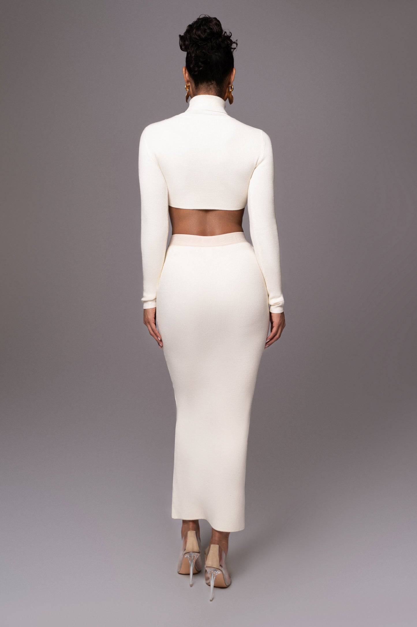 Buttercream Anise Ribbed Skirt Set JLUXLABEL
