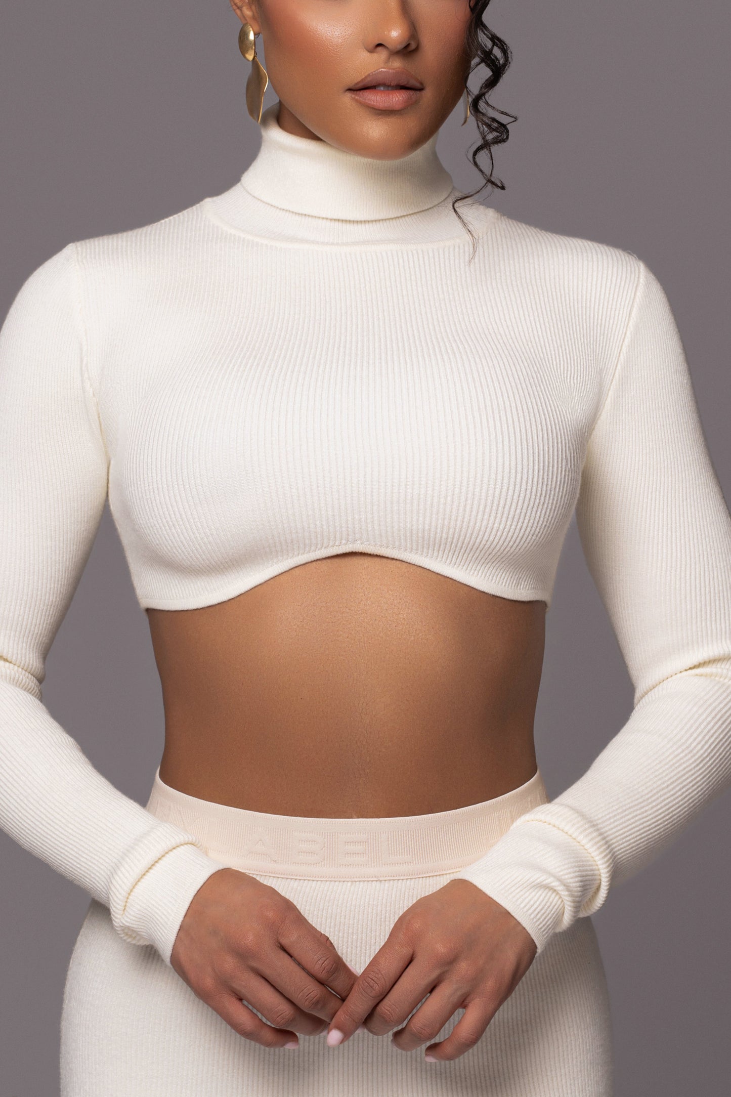 Buttercream Anise Ribbed Skirt Set JLUXLABEL