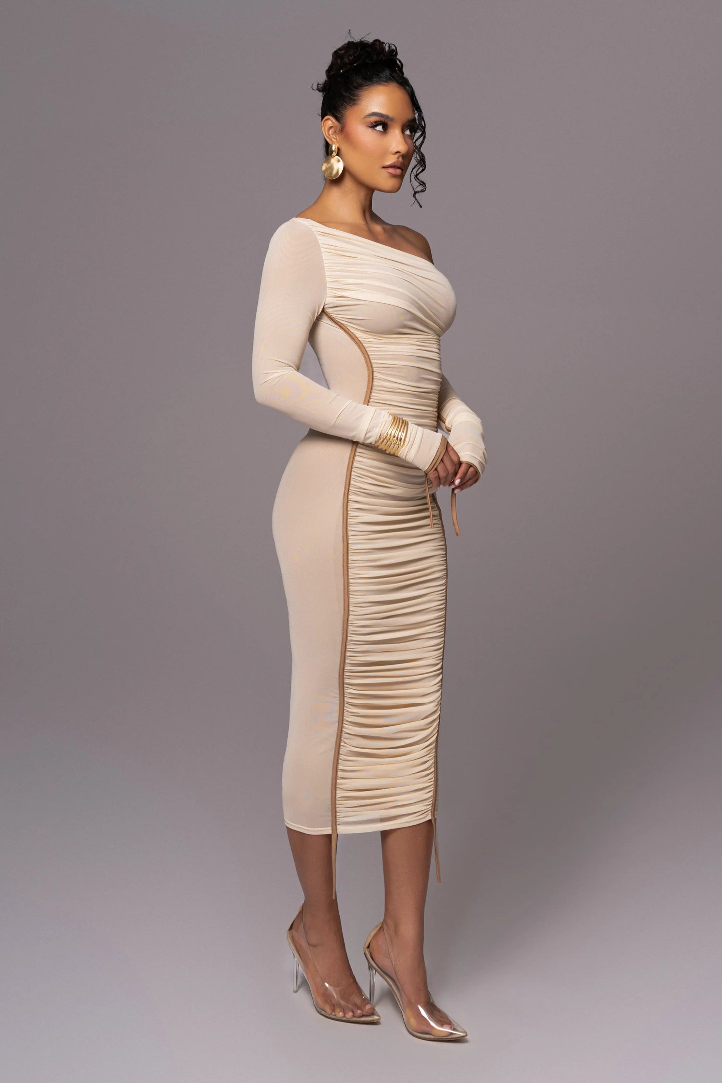Buttercream Monika Midi Dress JLUXLABEL