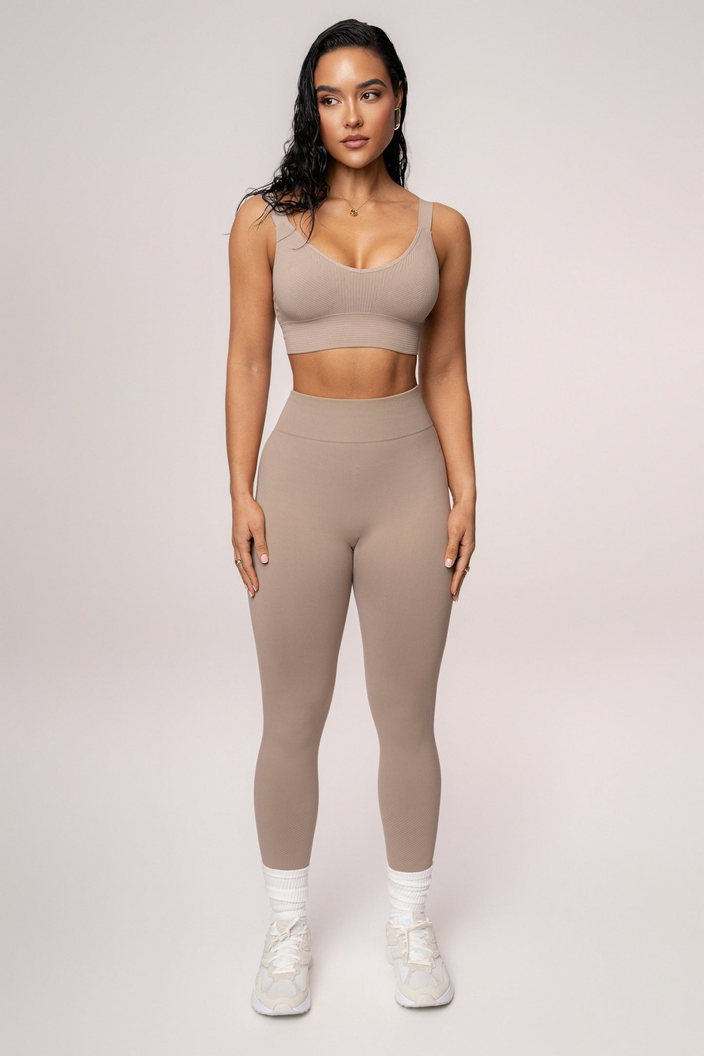 Beige New Flow Active Top
