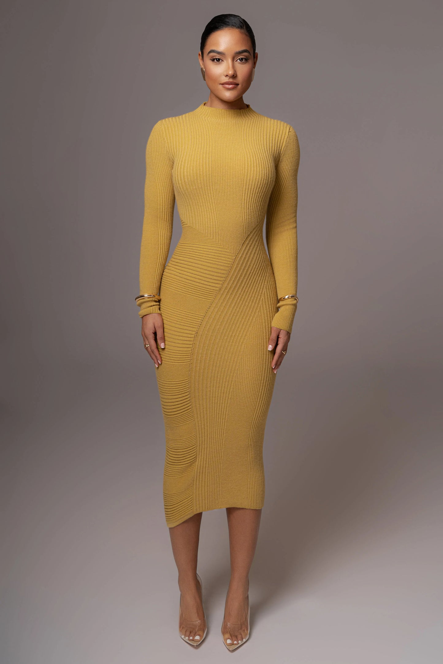 Lime Eliz Midi Dress JLUXLABEL