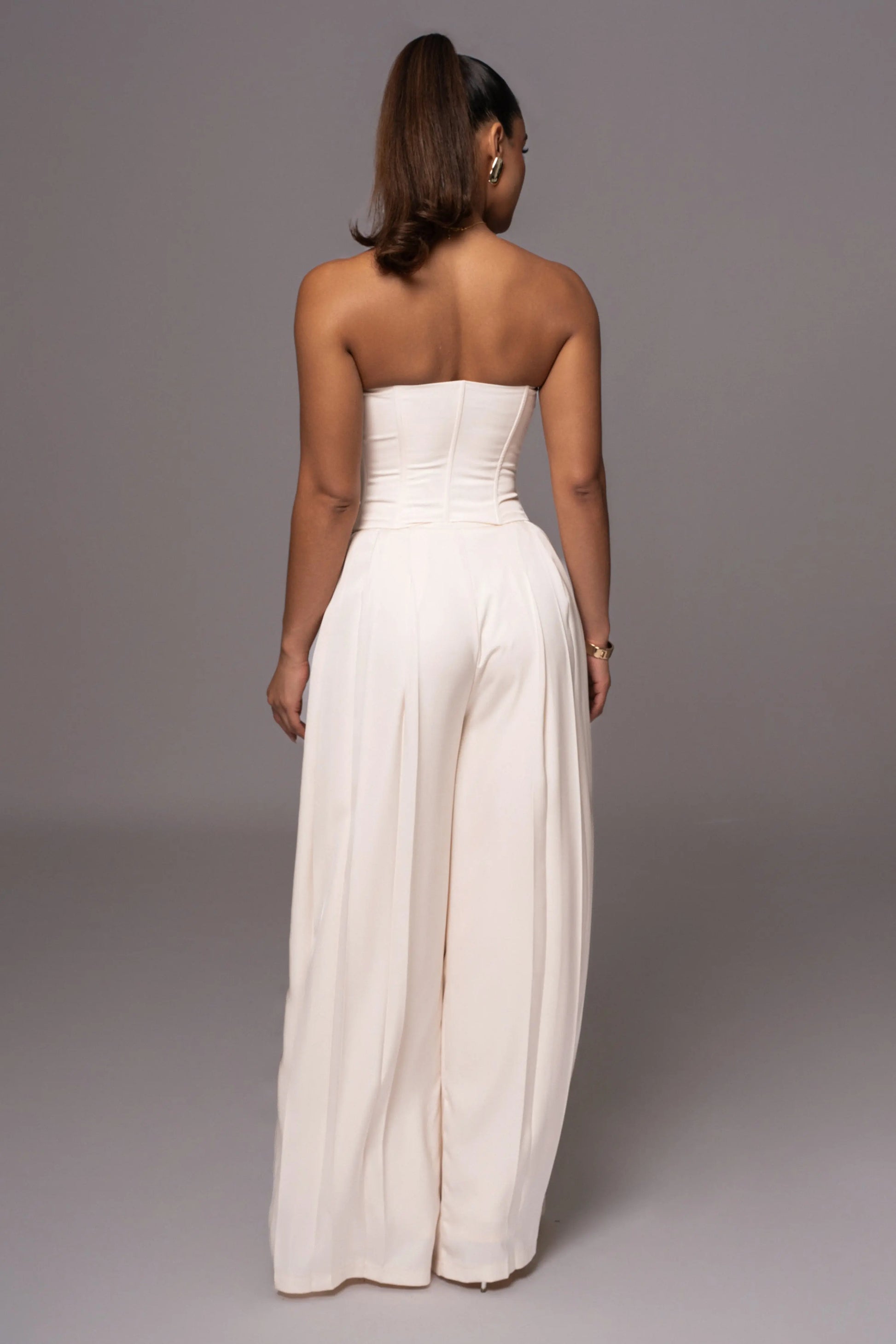 Buttercream Viv Satin Bustier Top JLUXLABEL