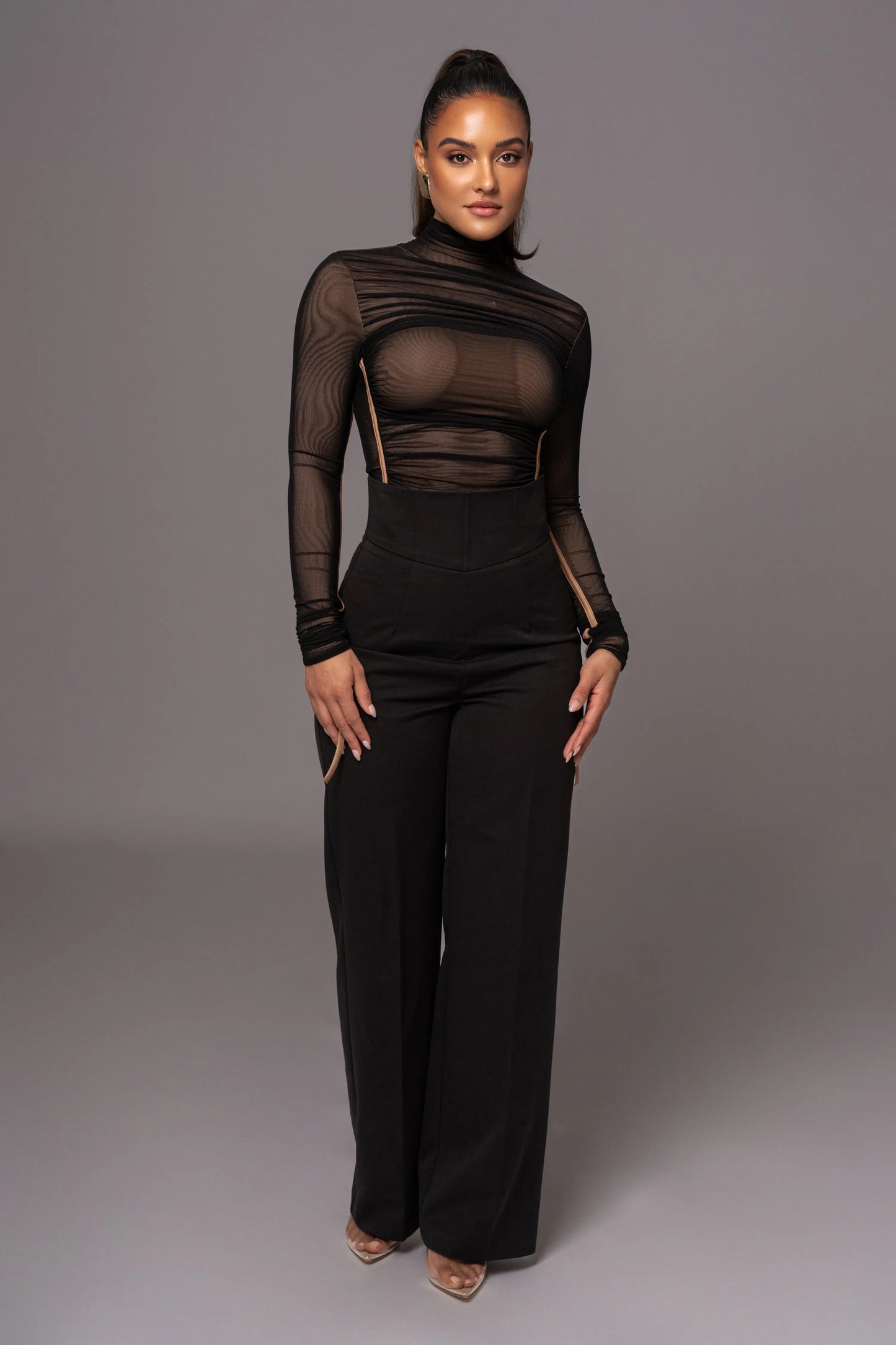 Black Novena Woven Pants JLUXLABEL