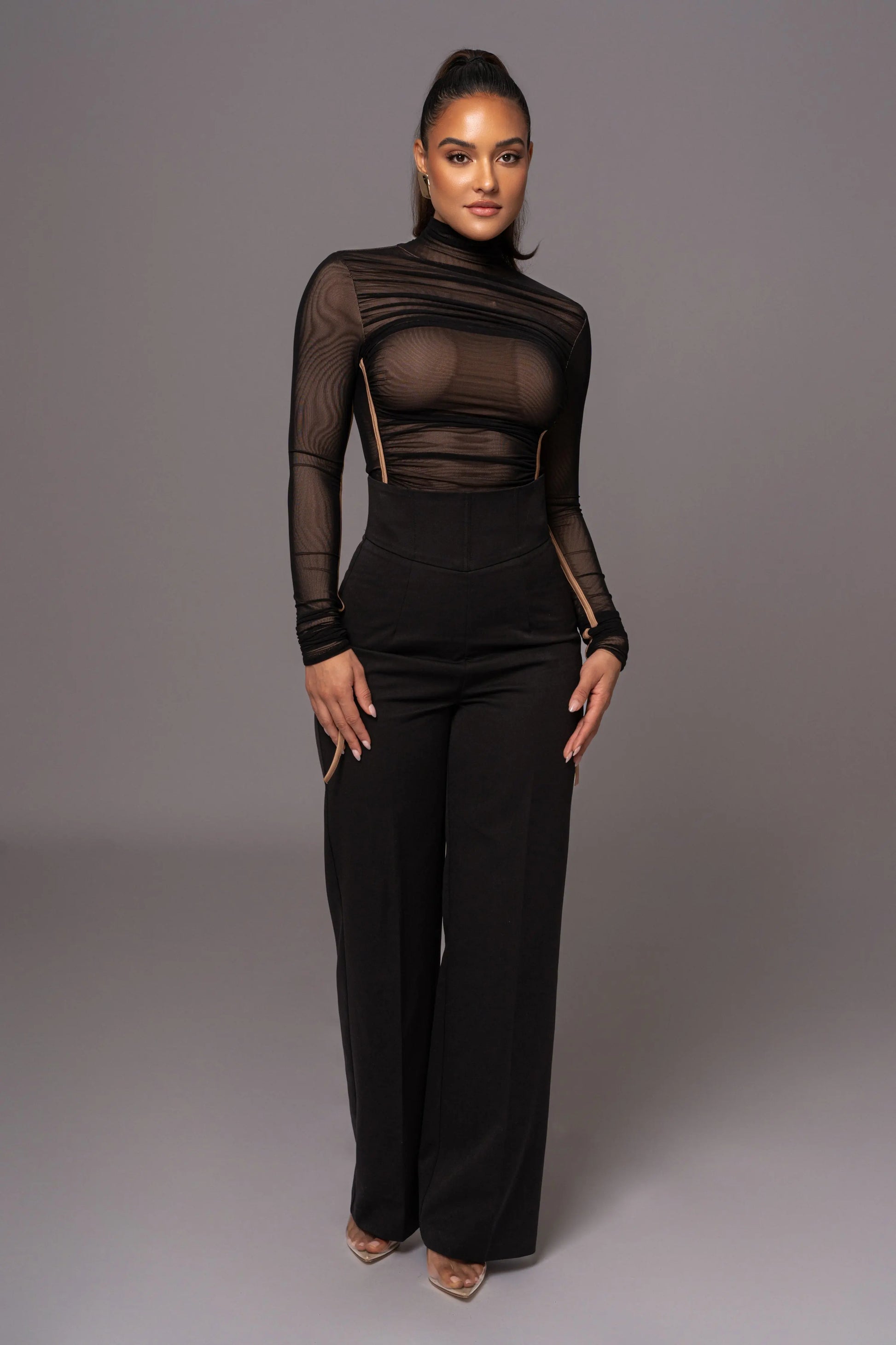 Black Novena Woven Pants JLUXLABEL