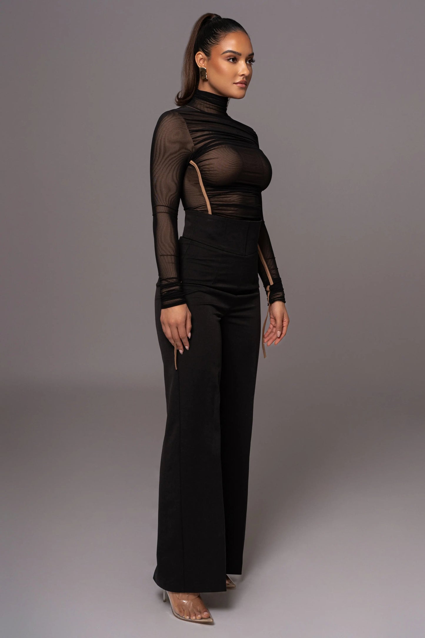 Black Novena Woven Pants JLUXLABEL
