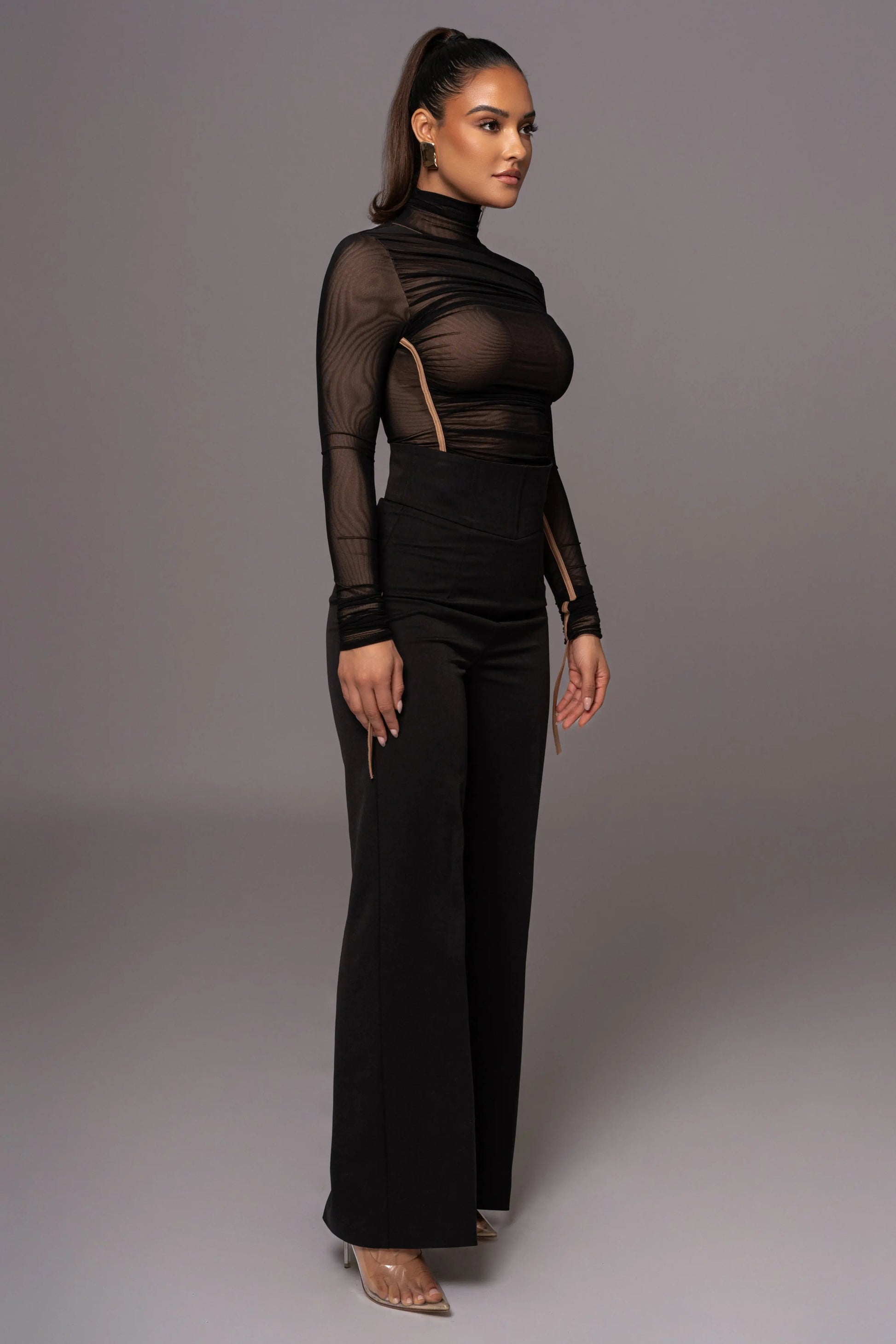 Black Novena Woven Pants JLUXLABEL