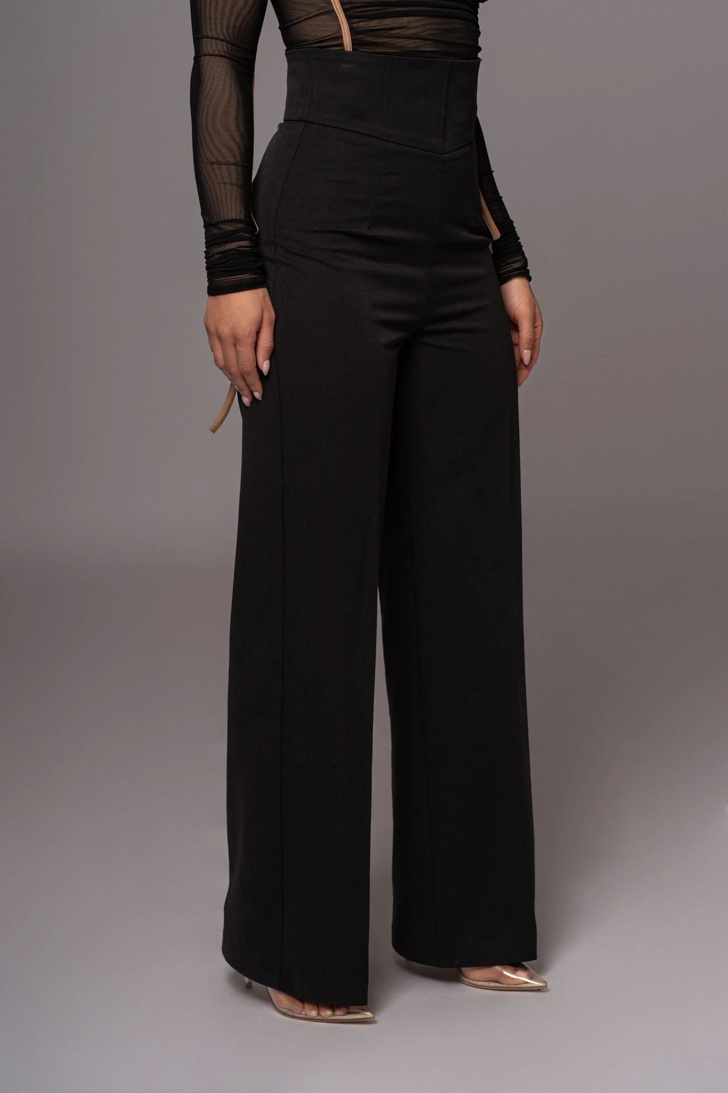 Black Novena Woven Pants JLUXLABEL