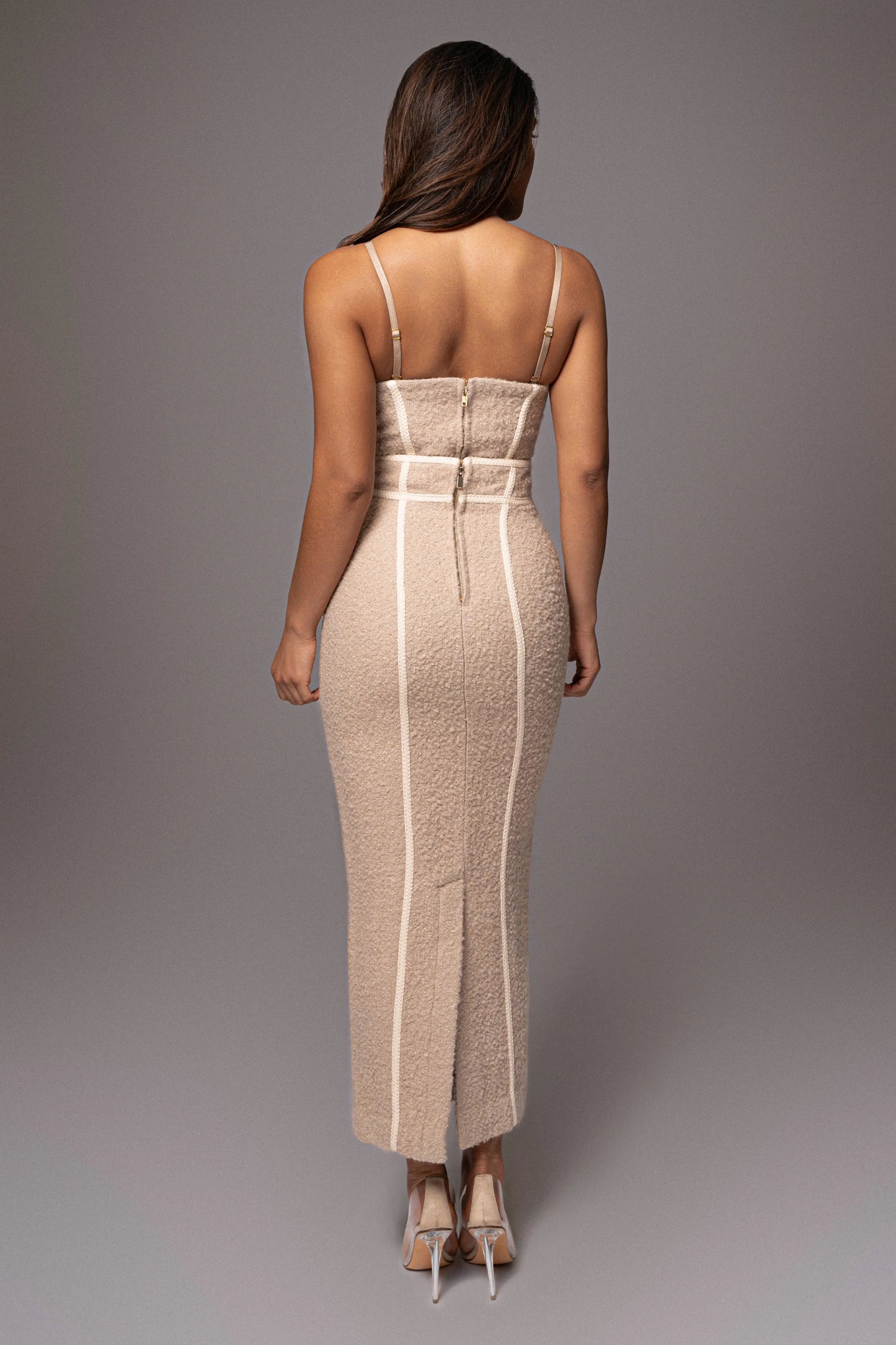 Beige Jozie Bustier Top JLUXLABEL