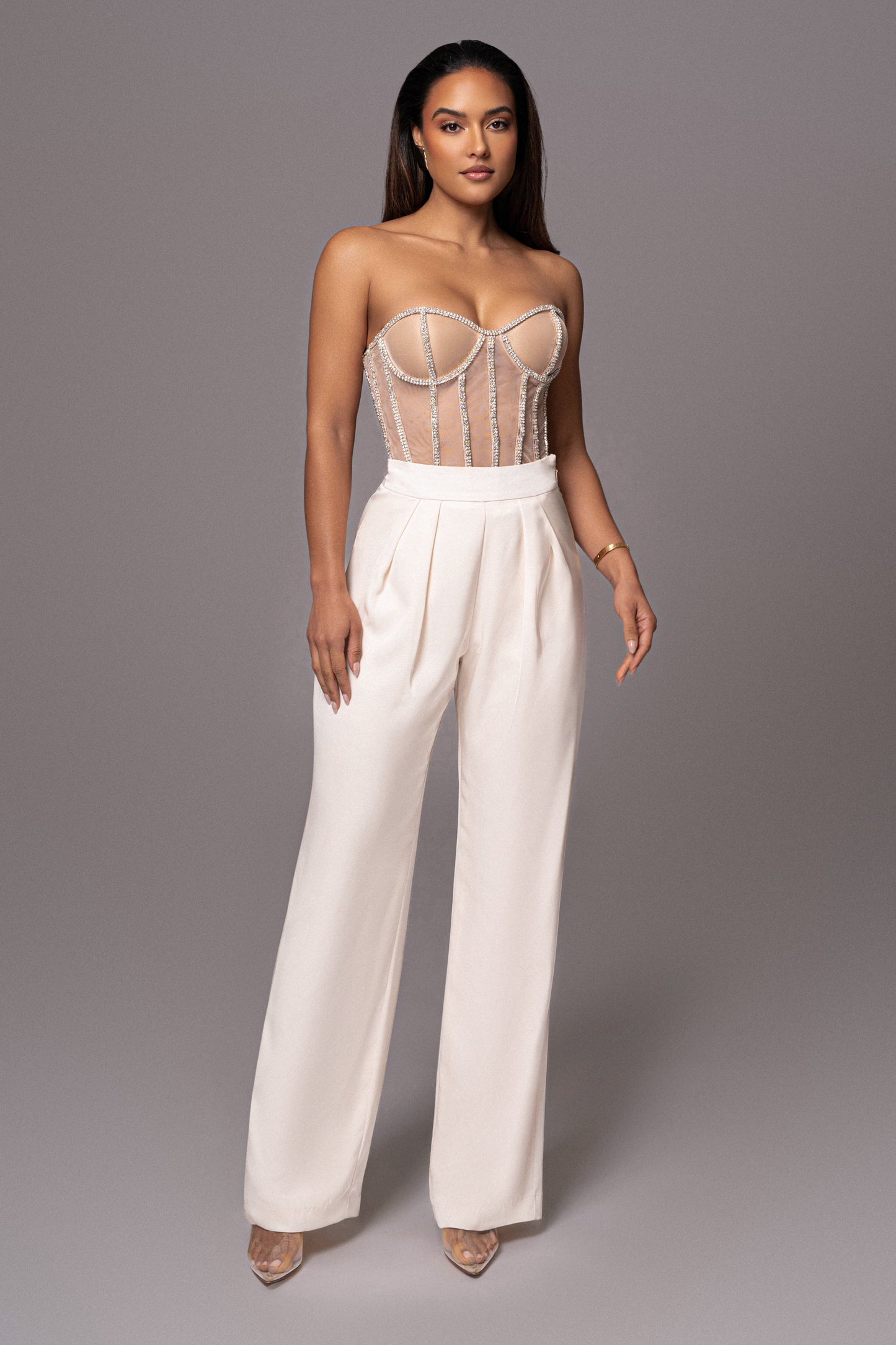 Light Limited Edition Rhinestone Crystal Corset
