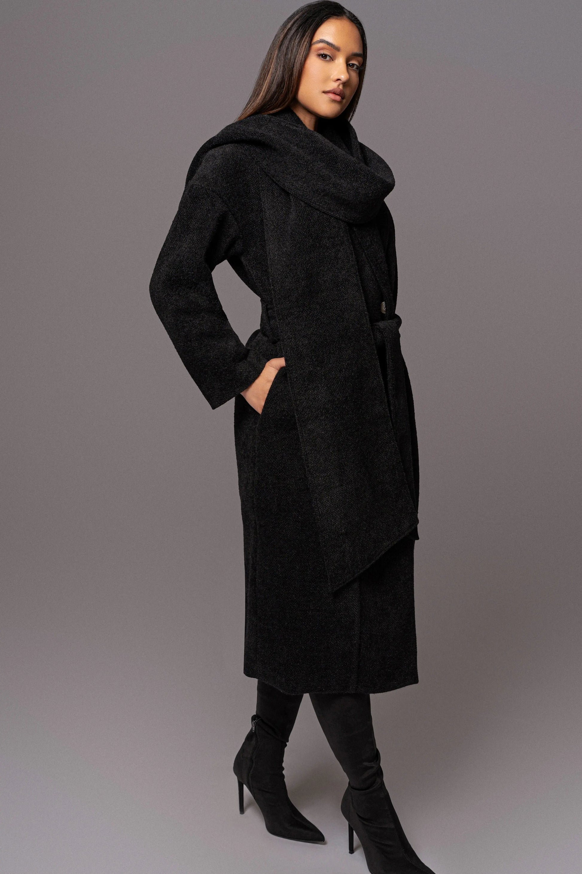 Black Jonah Coat JLUXLABEL