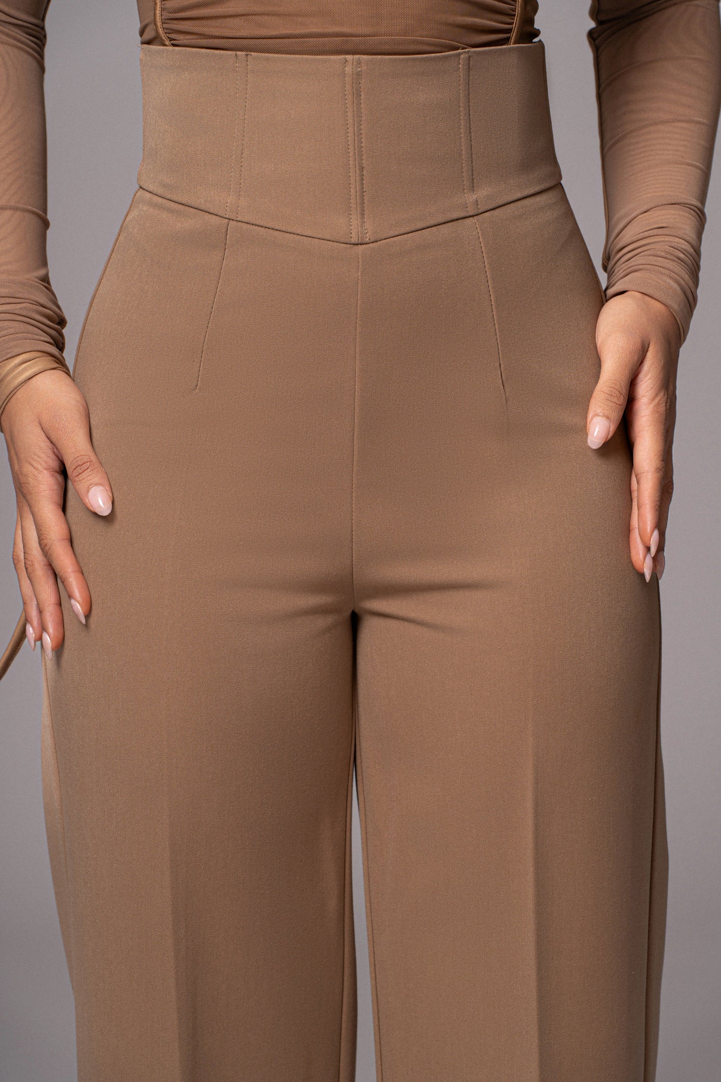 Tan Novena Woven Pants