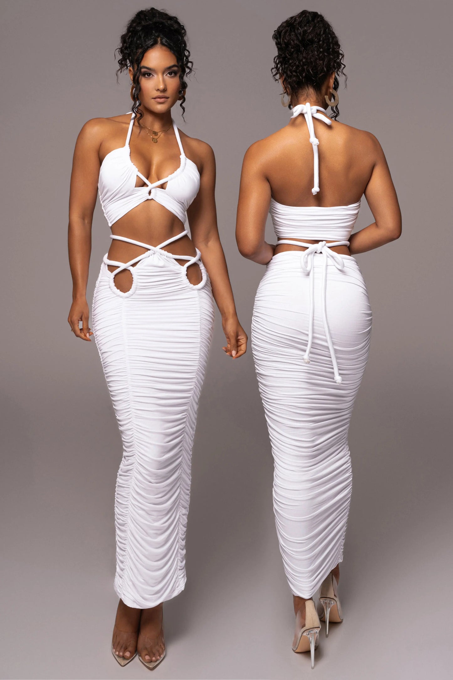 Ivory Go The Distance Skirt Set JLUXLABEL