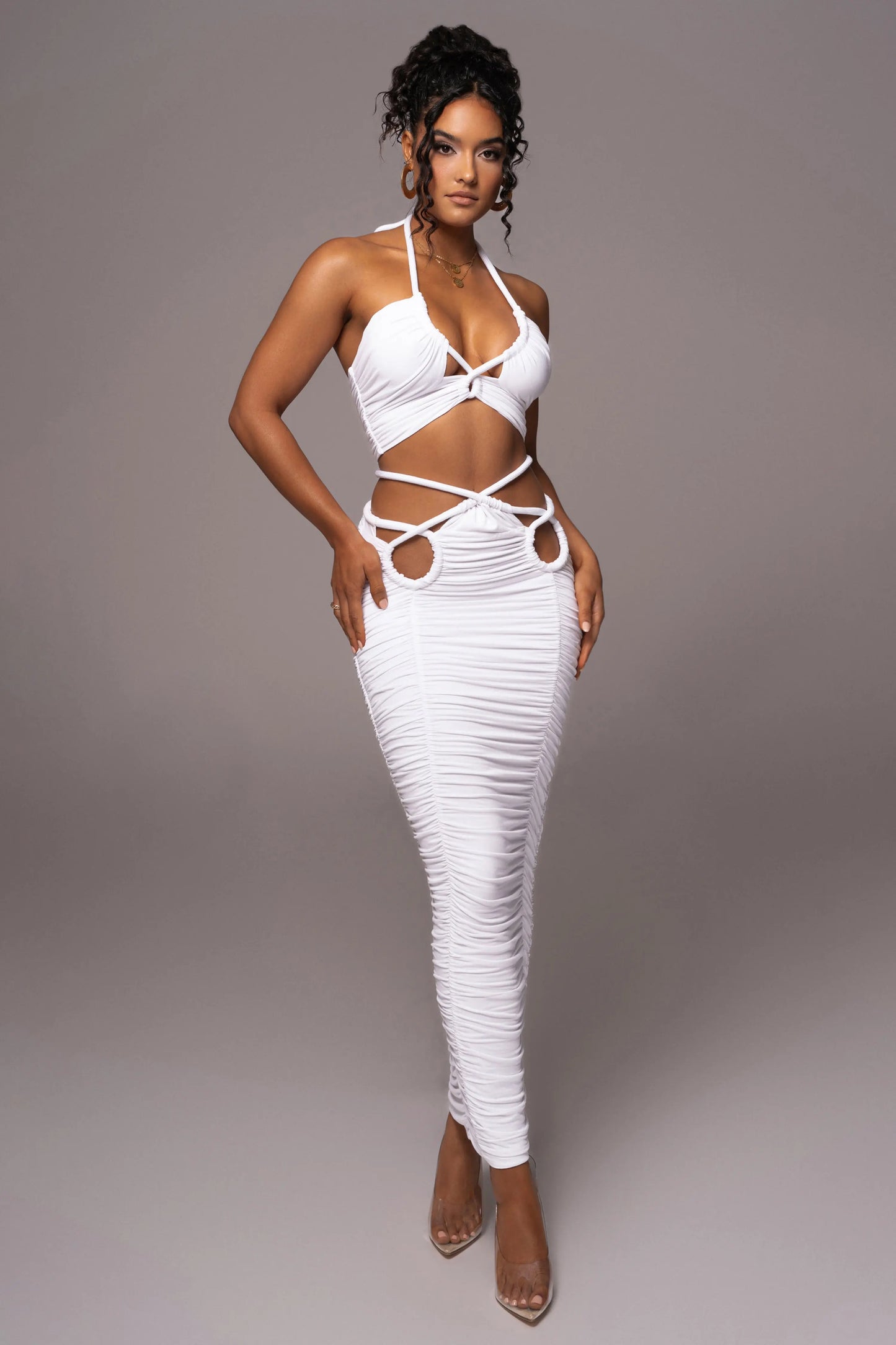 Ivory Go The Distance Skirt Set JLUXLABEL