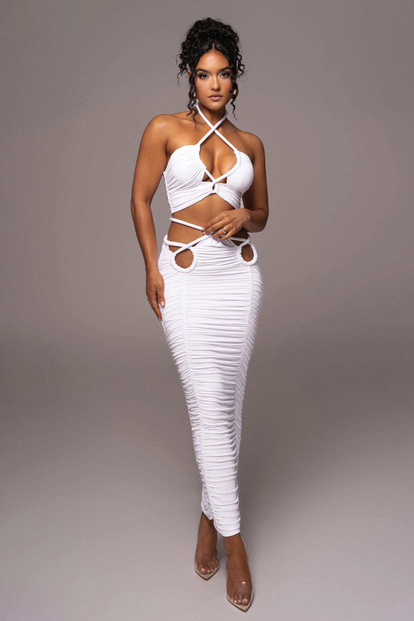Ivory Go The Distance Skirt Set JLUXLABEL