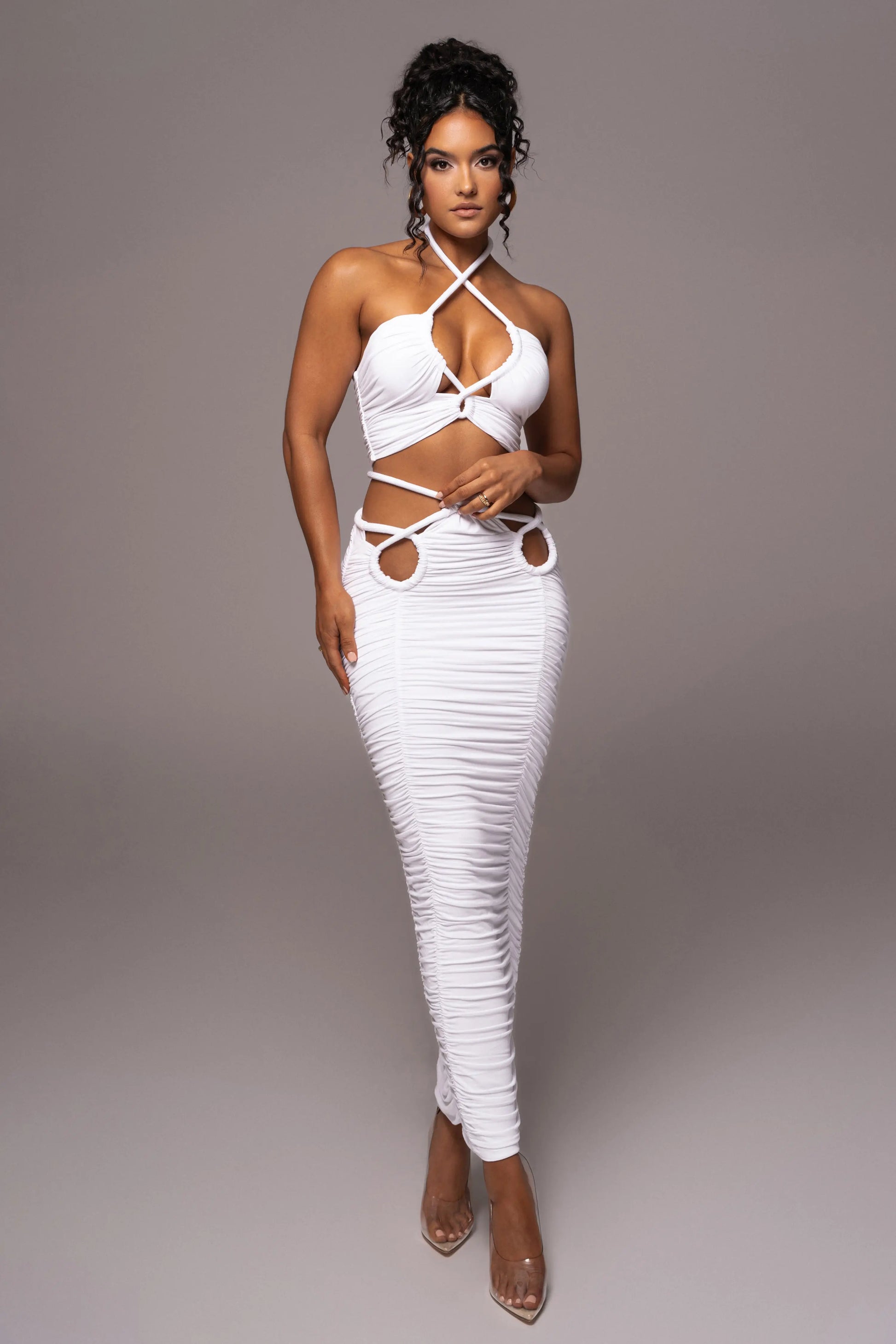 Ivory Go The Distance Skirt Set JLUXLABEL