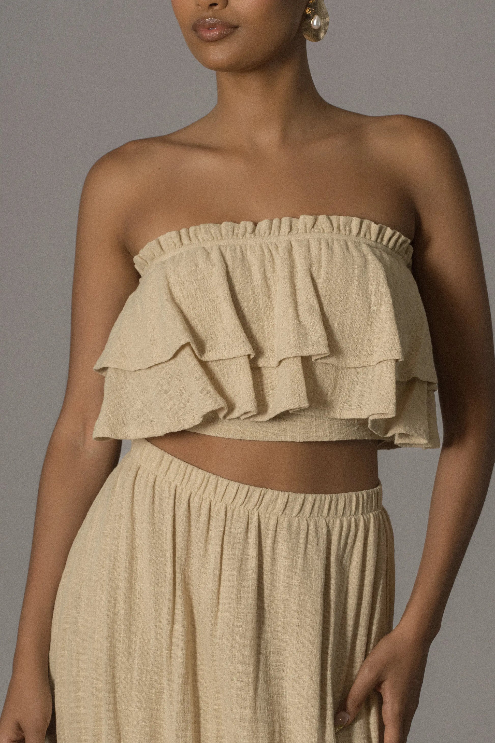 Beige By The Sea Skirt Set JLUXLABEL