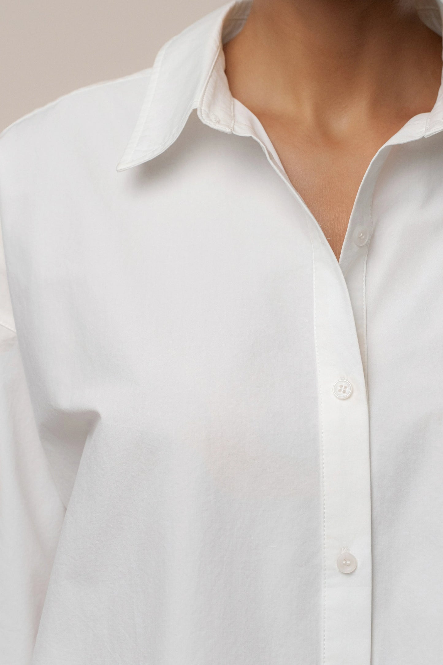 Ivory Leon Poplin Shirt JLUXLABEL