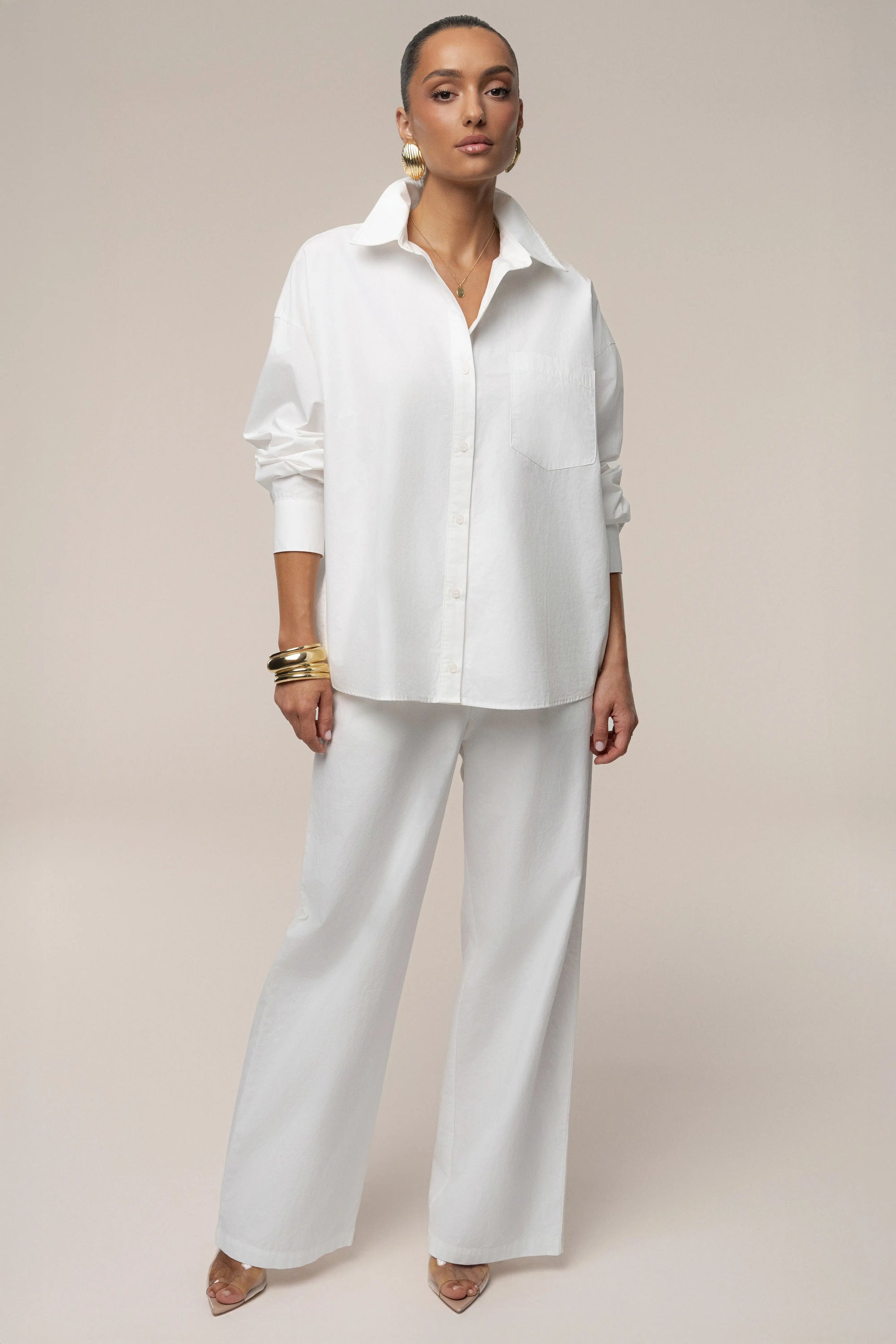 Ivory Leon Poplin Shirt JLUXLABEL