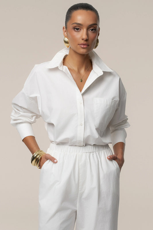 Ivory Leon Poplin Shirt JLUXLABEL