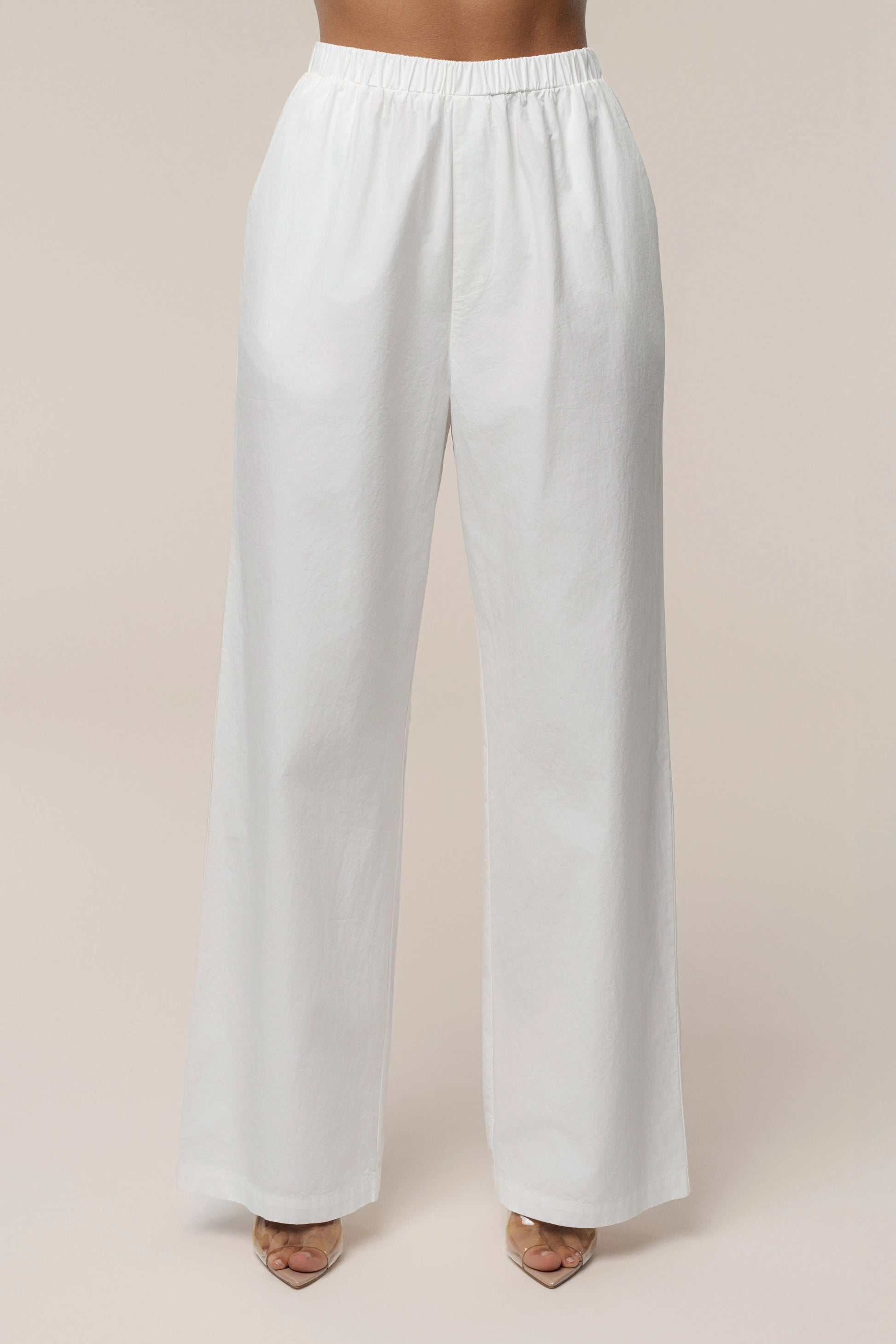 Ivory Leon Poplin Pant JLUXLABEL