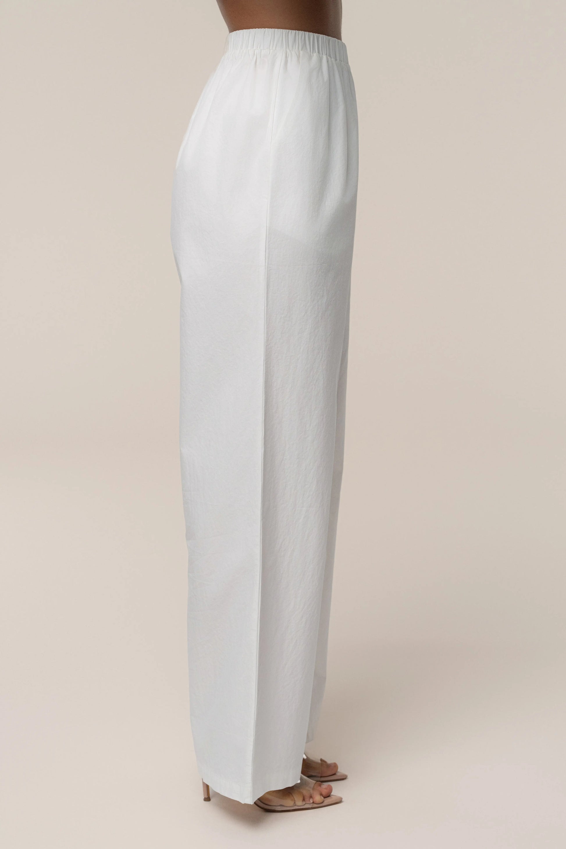 Ivory Leon Poplin Pant JLUXLABEL