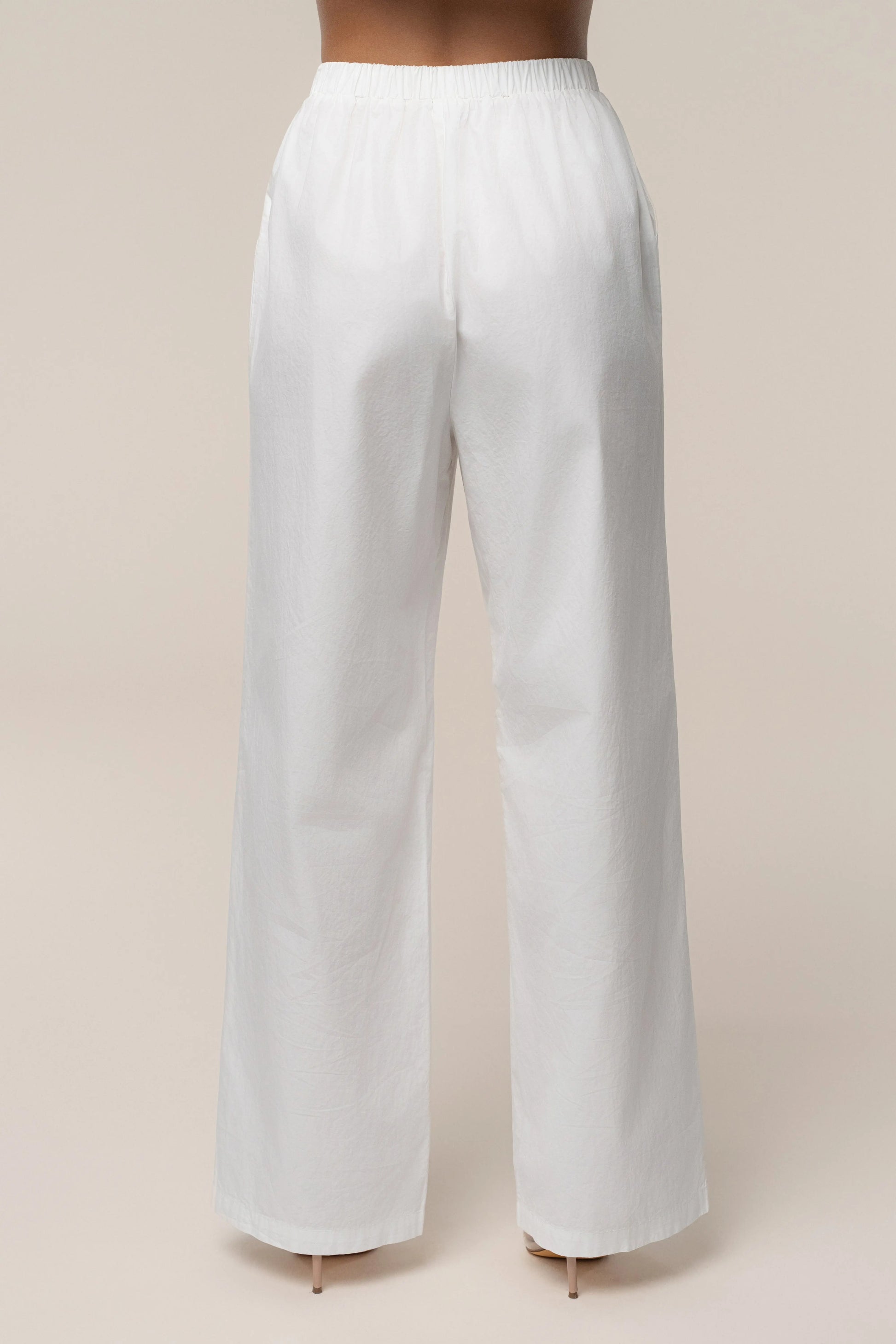 Ivory Leon Poplin Pant JLUXLABEL