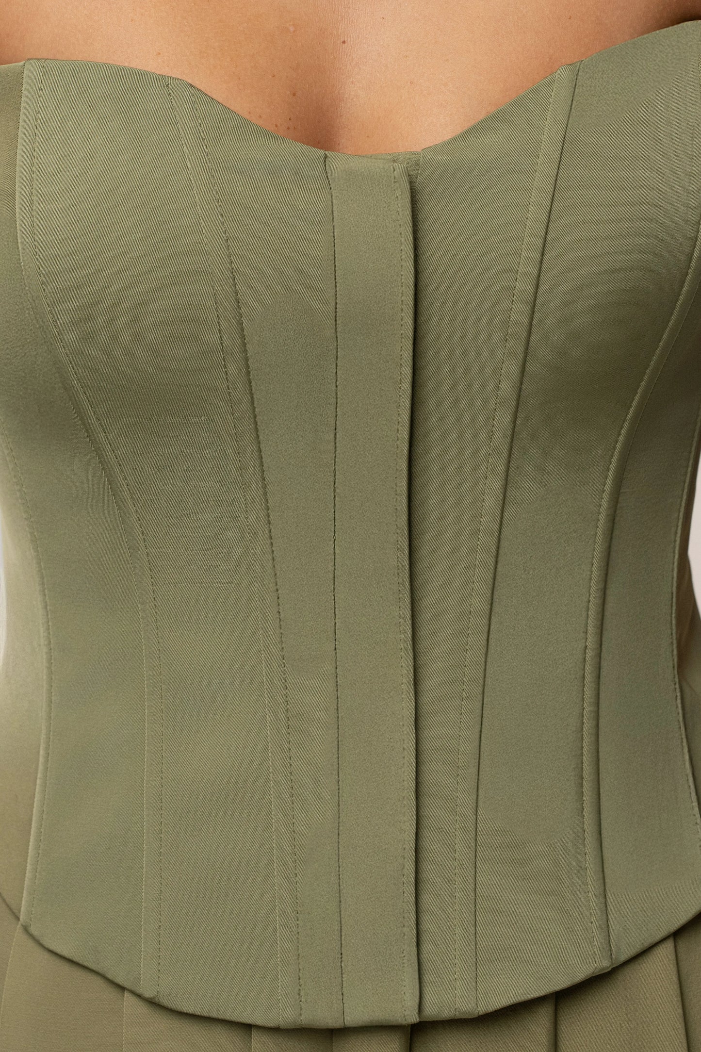 Olive Viv Satin Bustier Top JLUXLABEL