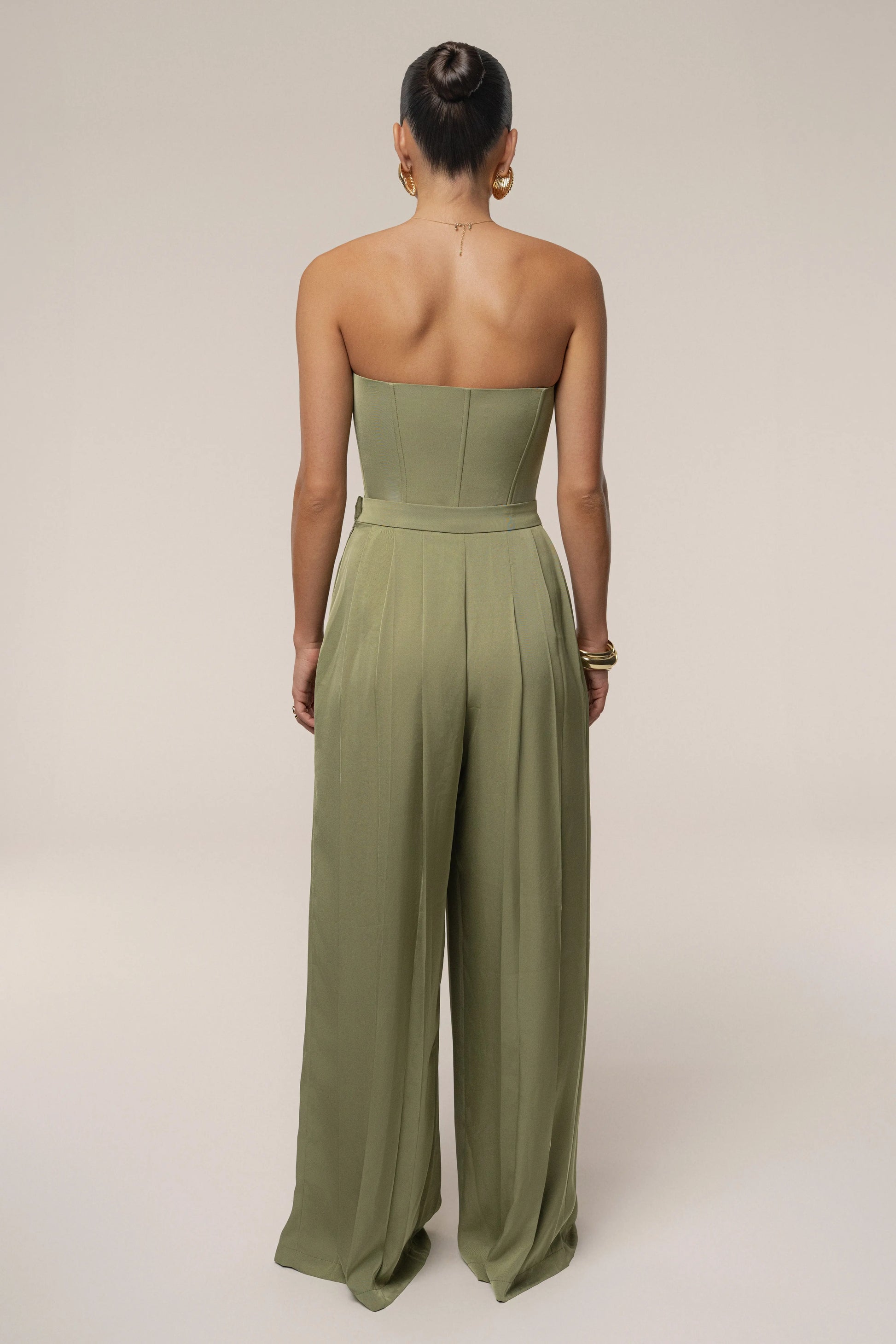 Olive Viv Satin Bustier Top JLUXLABEL