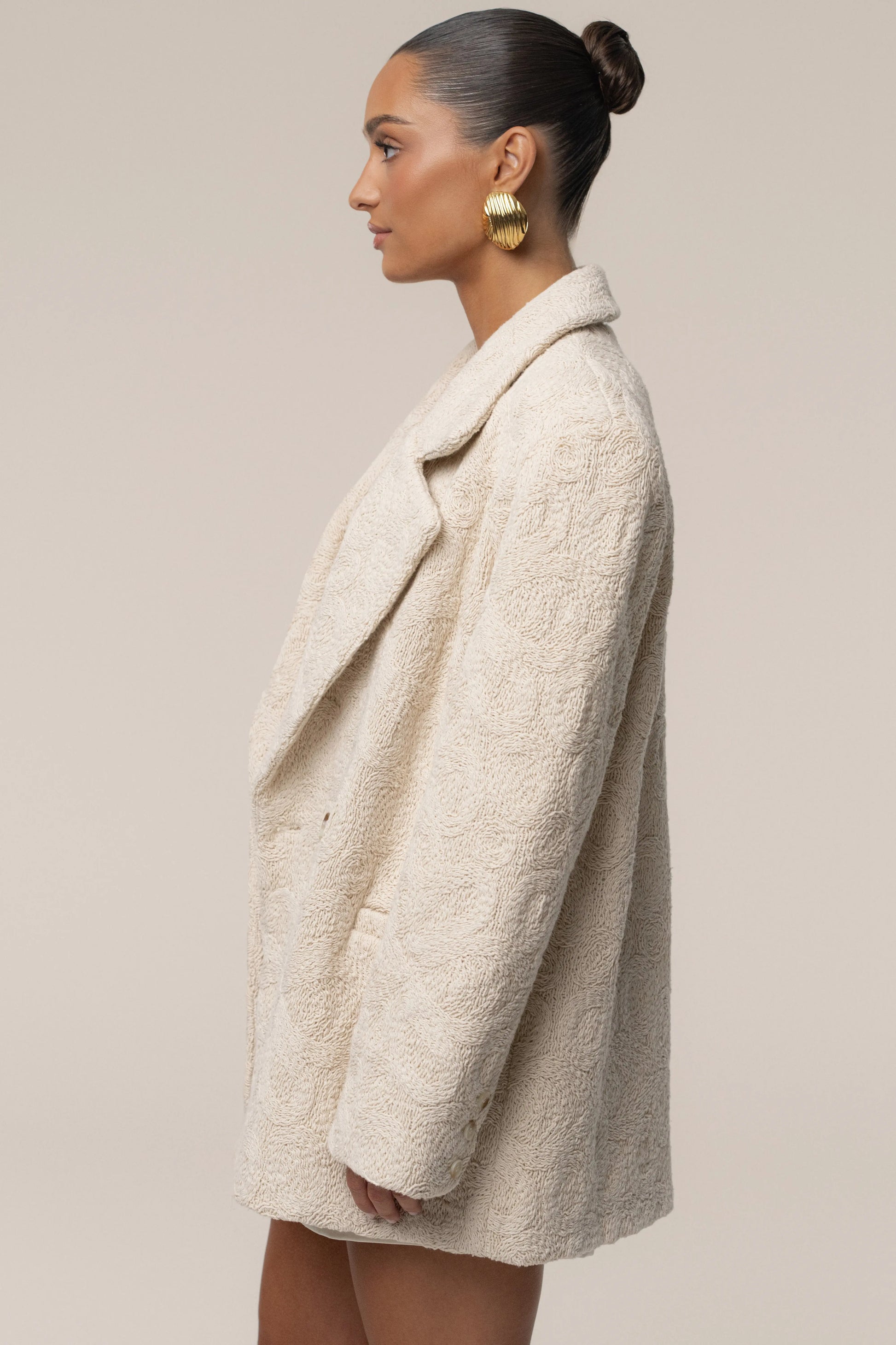 Ecru Avenue Oversize Blazer JLUXLABEL